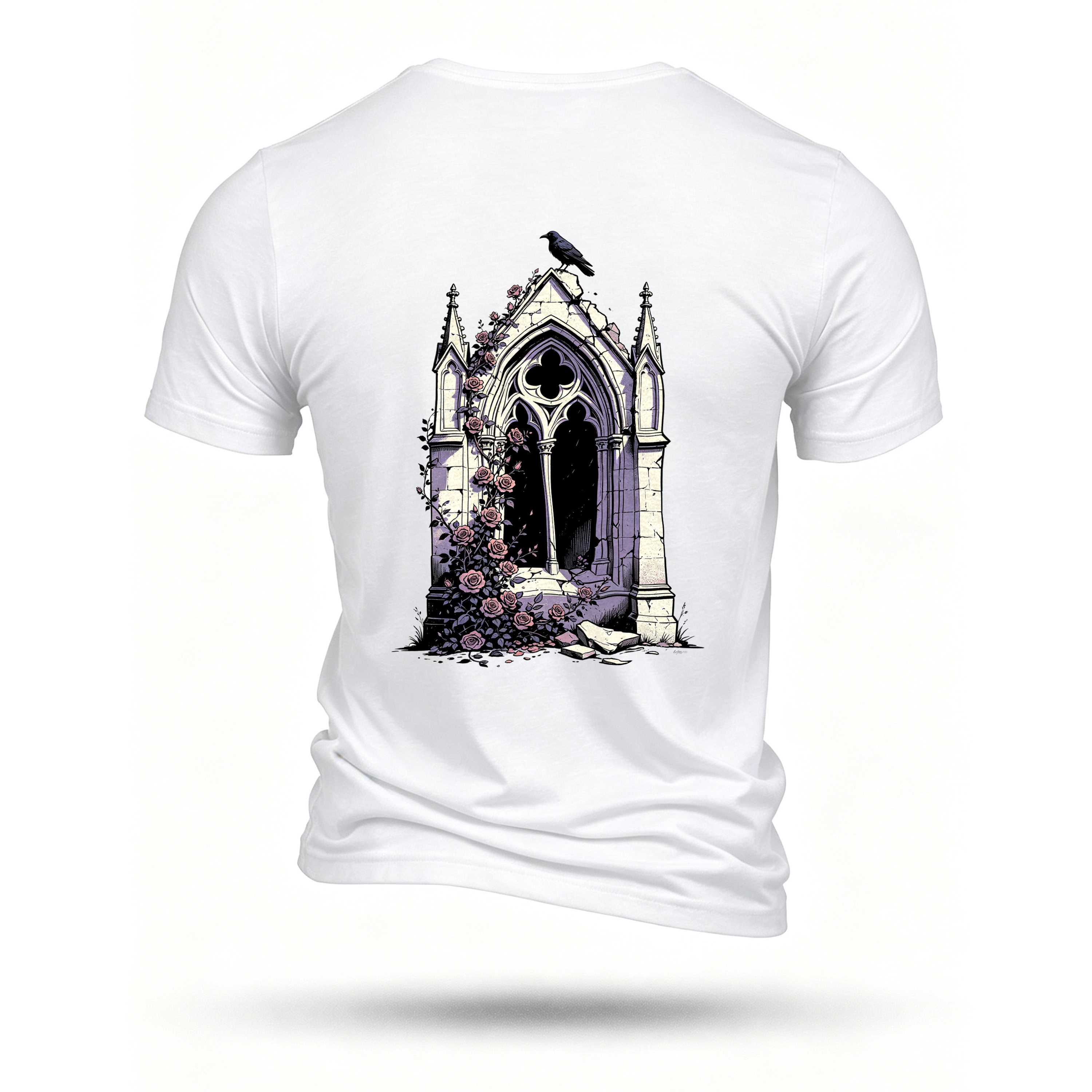 White T-shirt, back print