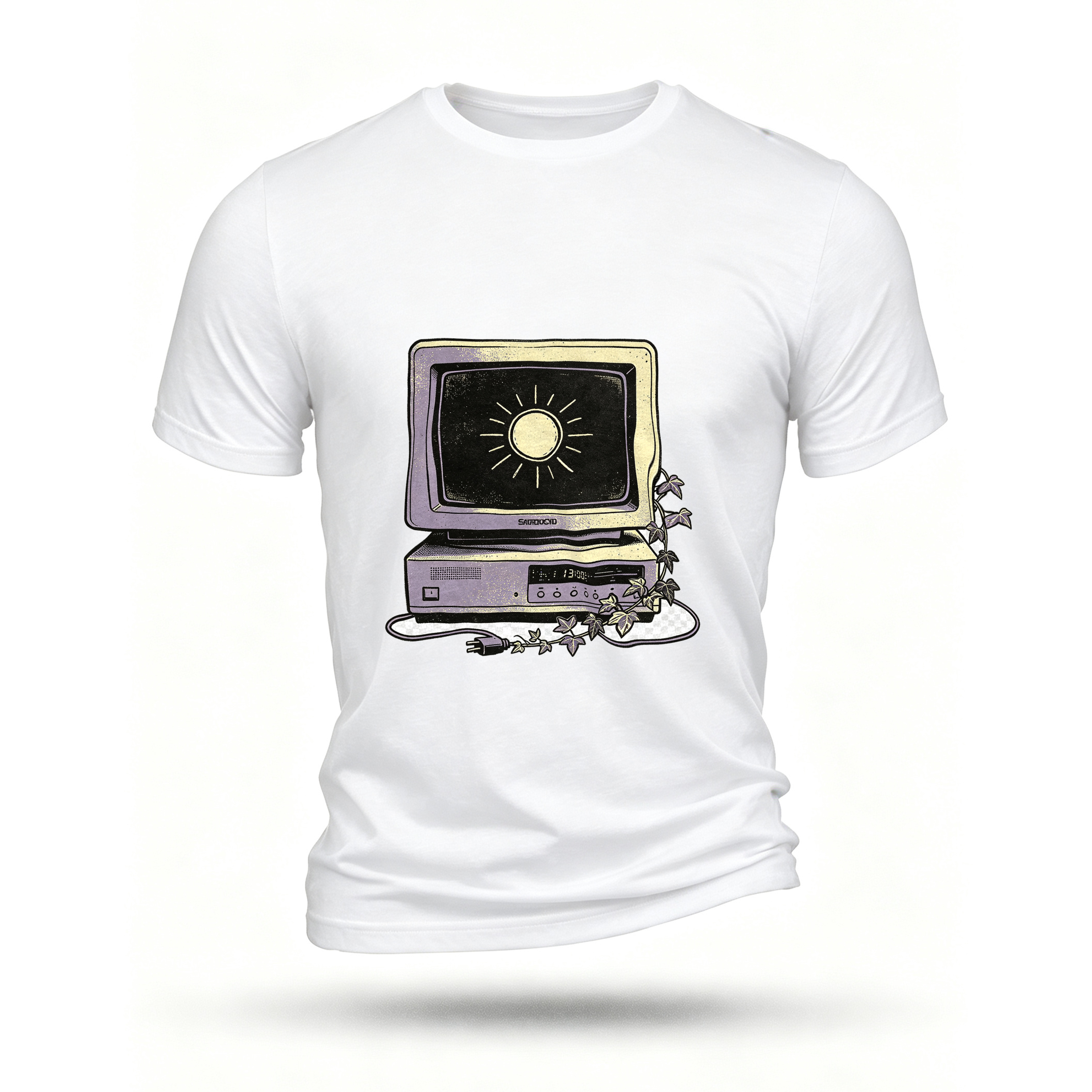 White T-shirt, front print