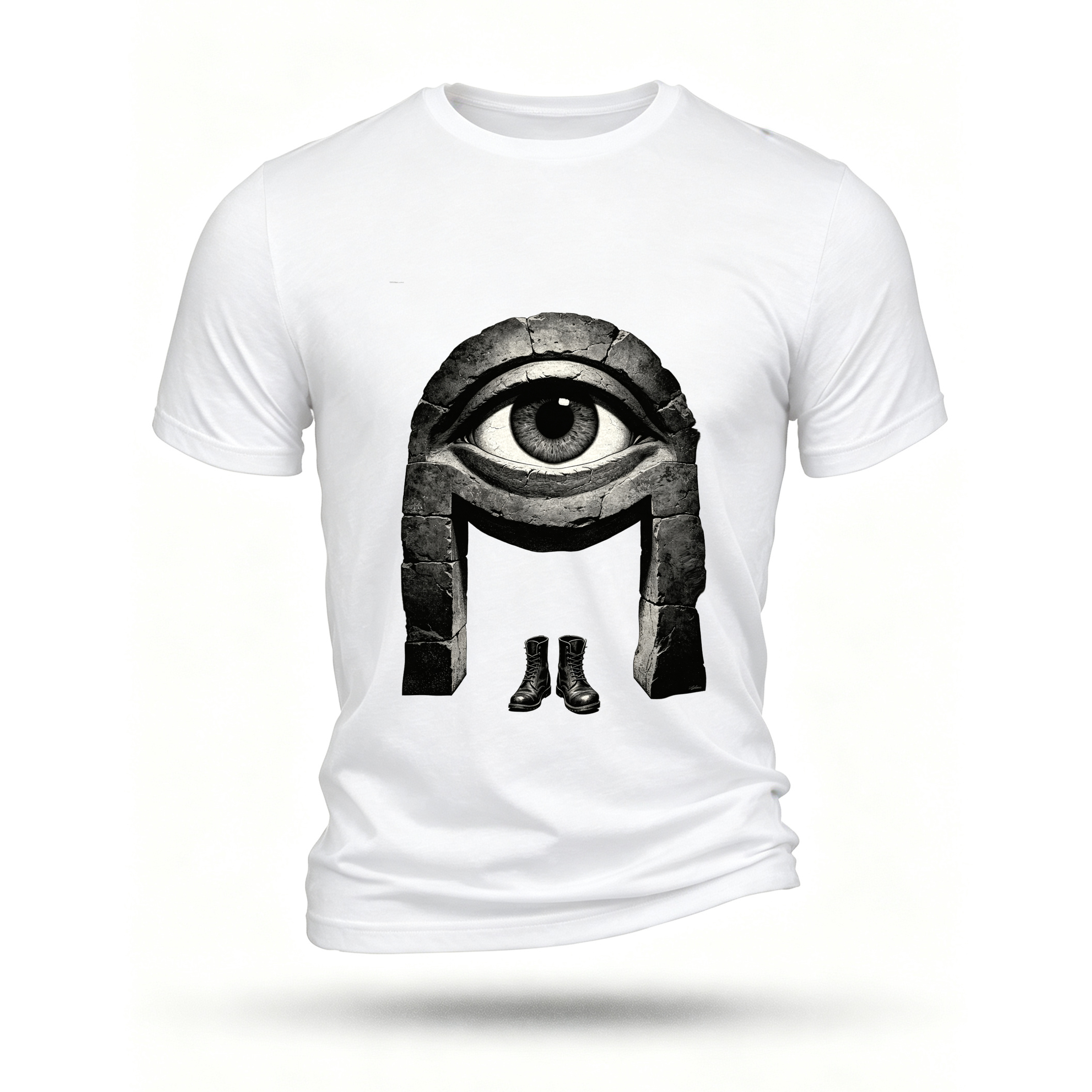 White T-shirt, front print