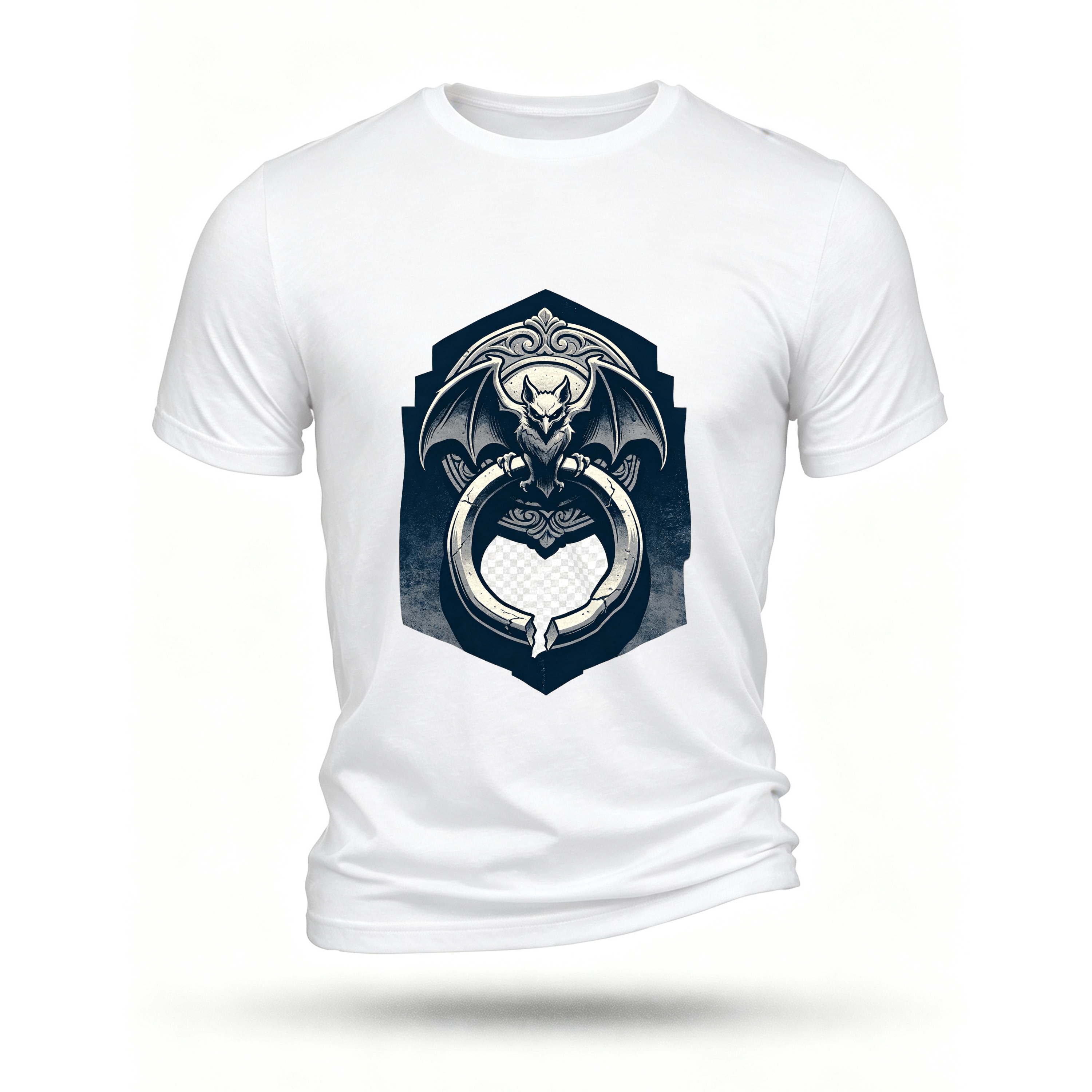 White T-shirt, front print