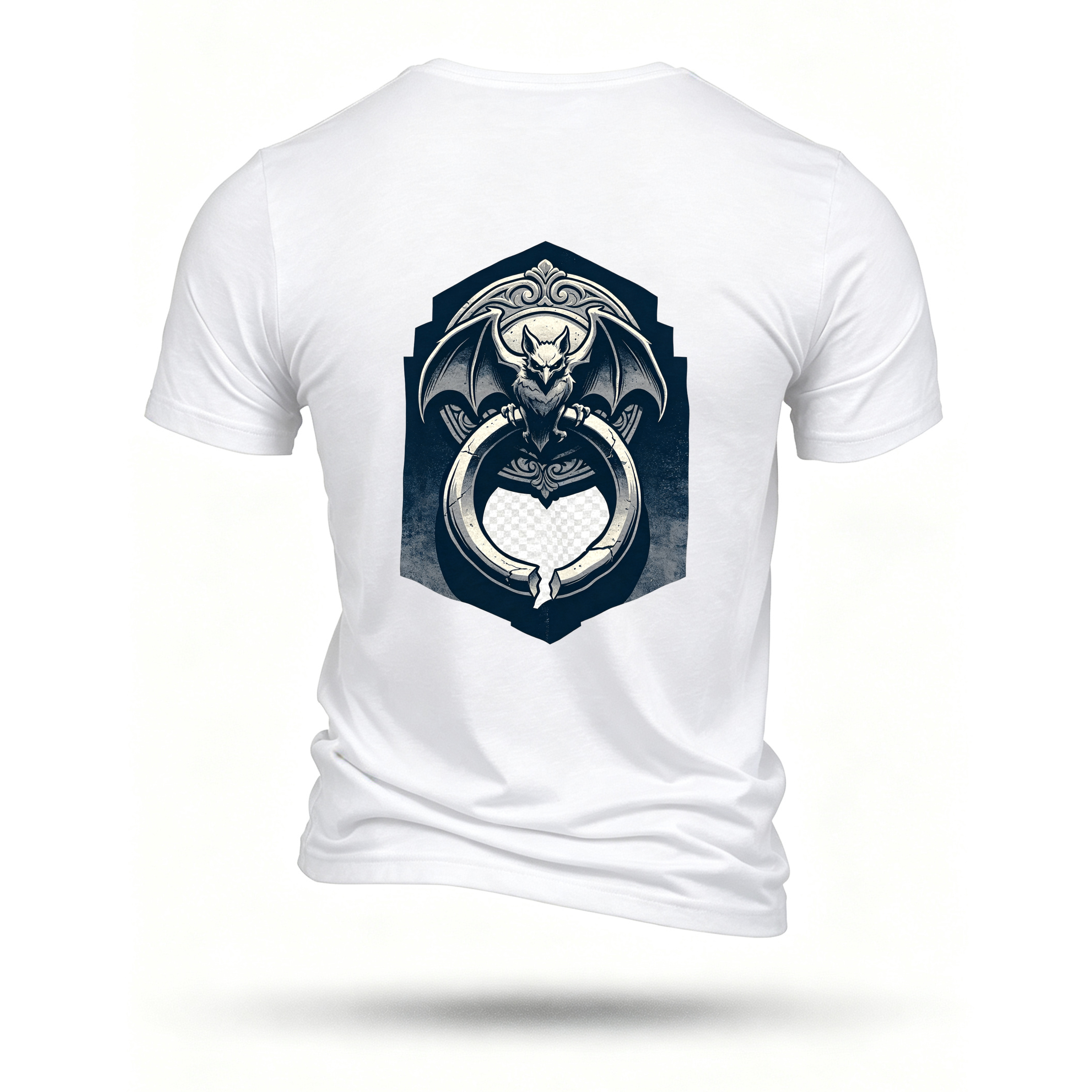White T-shirt, back print