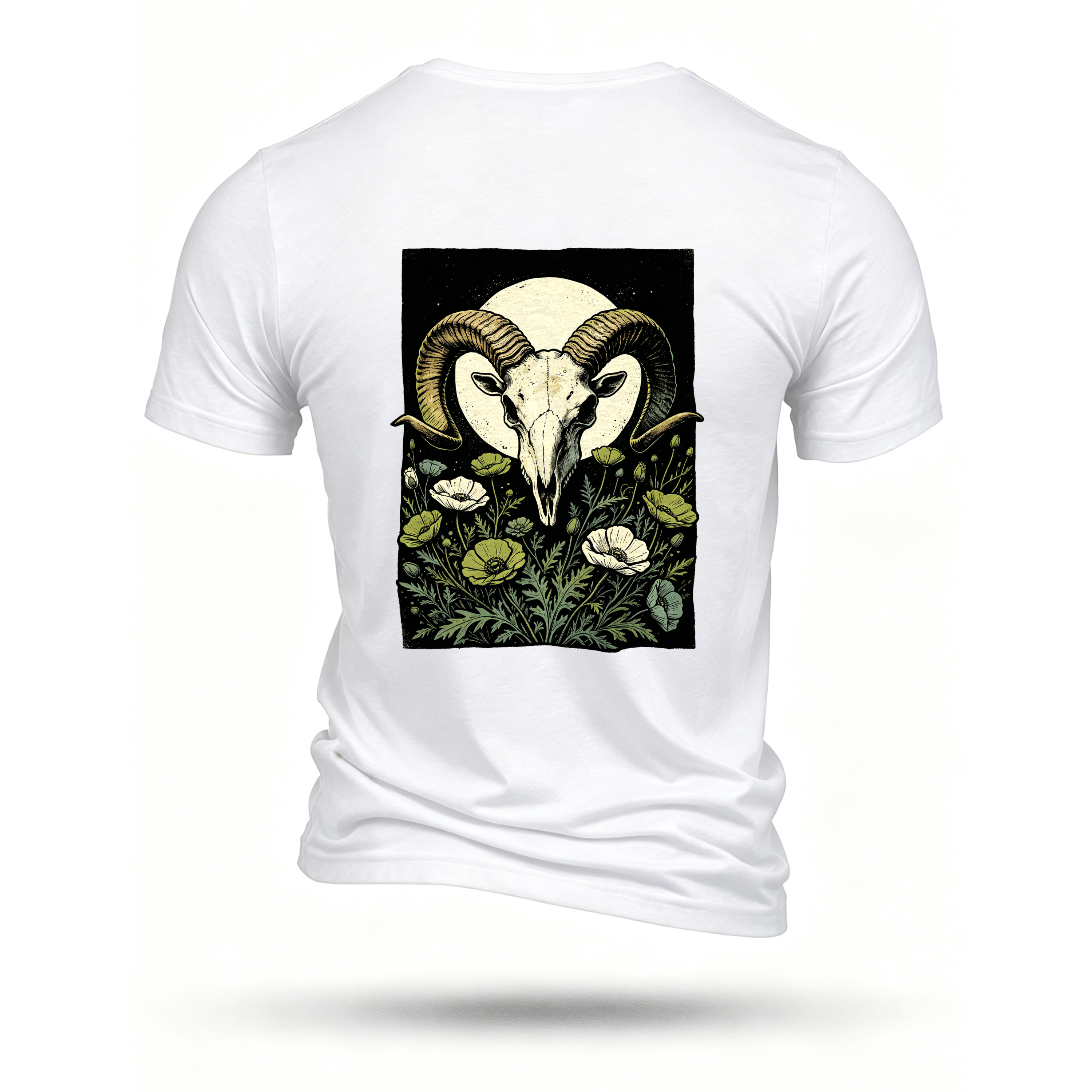 White T-shirt, back print