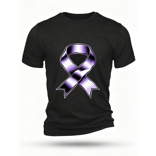 Black T-shirt, front print
