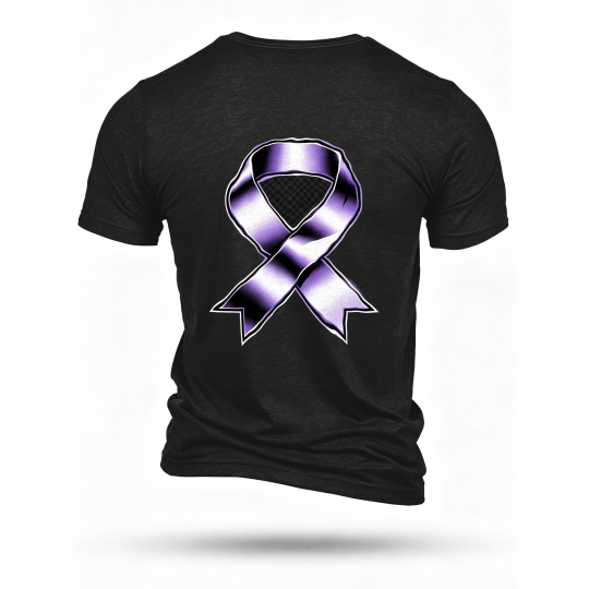 Black T-shirt, back print