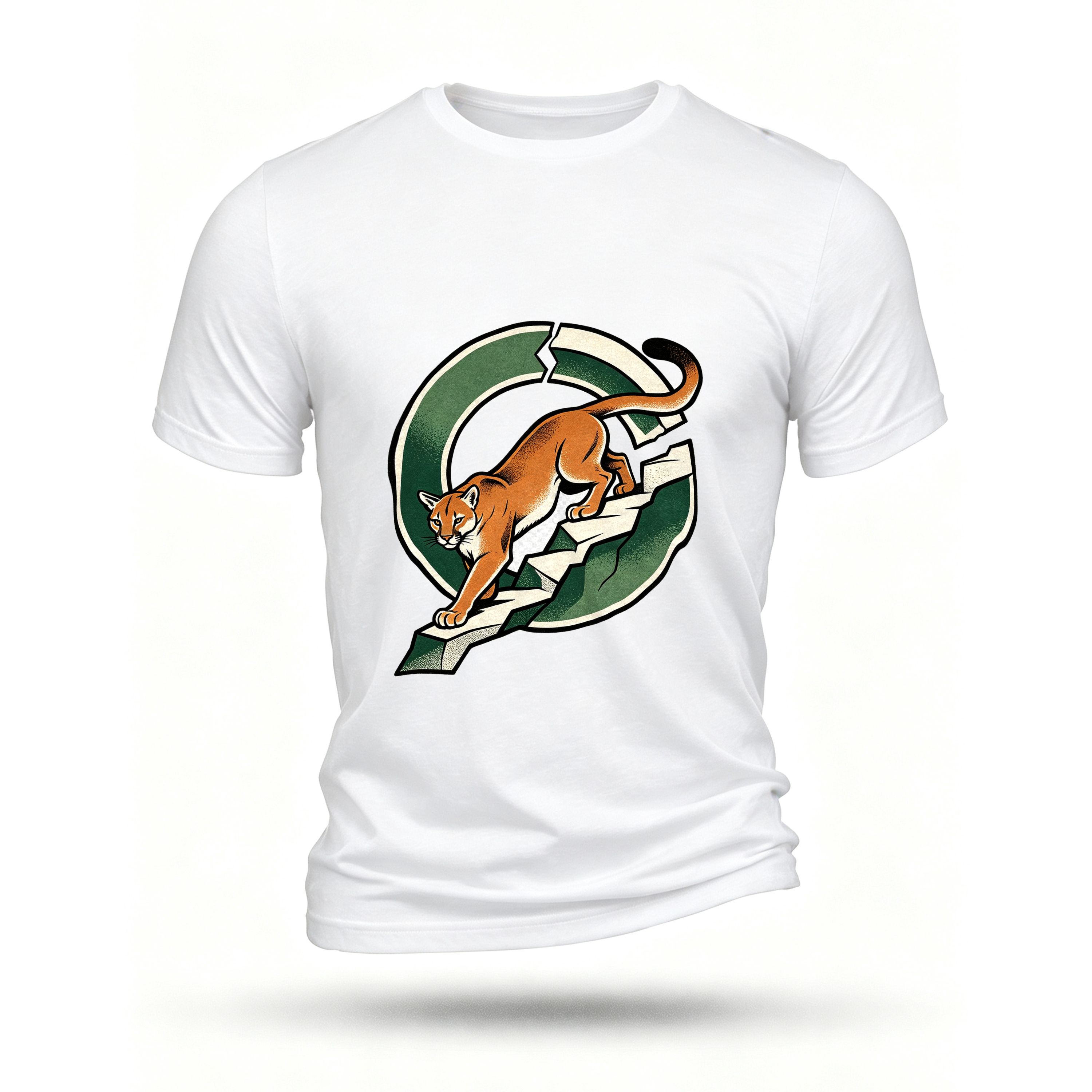 White T-shirt, front print