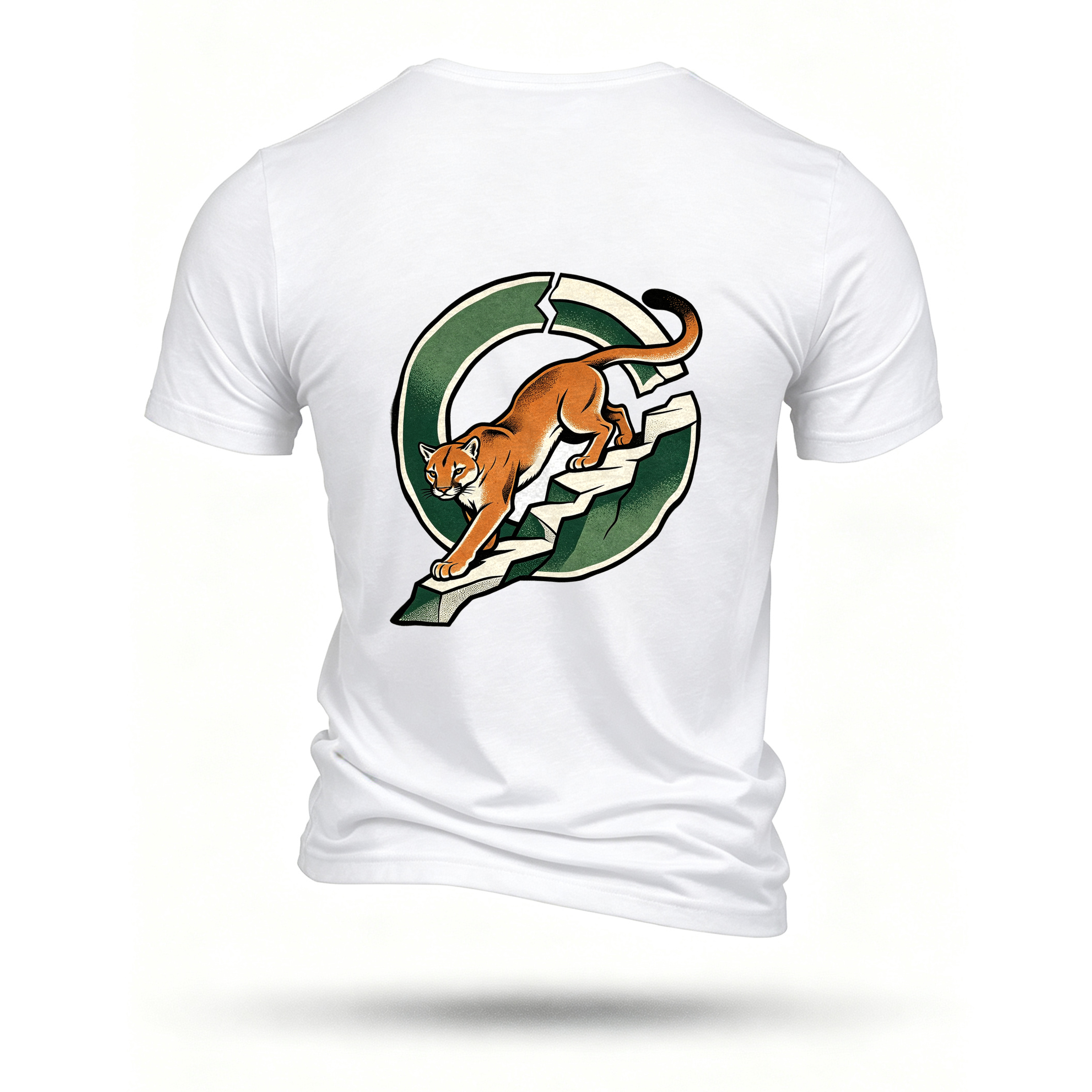 White T-shirt, back print