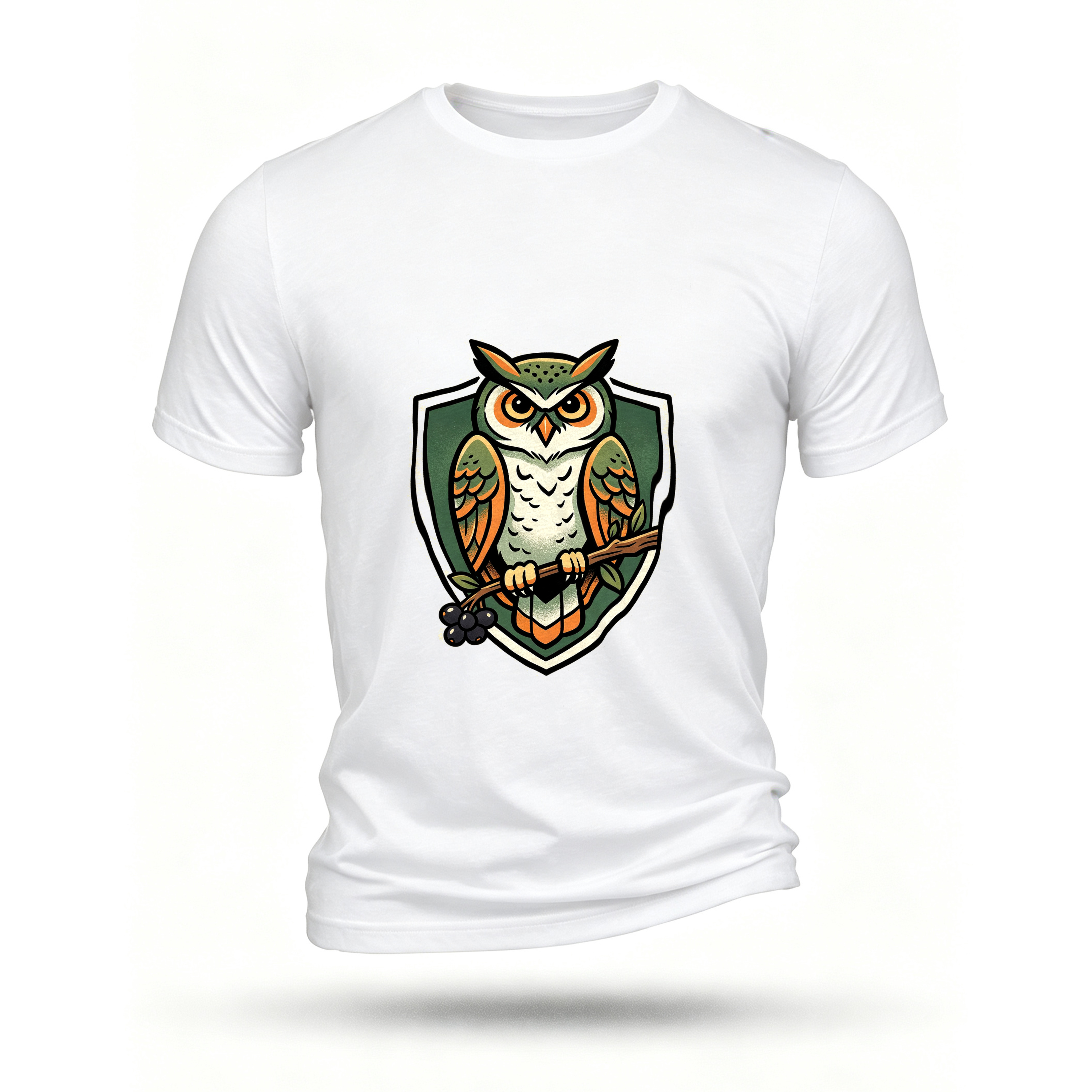 White T-shirt, front print