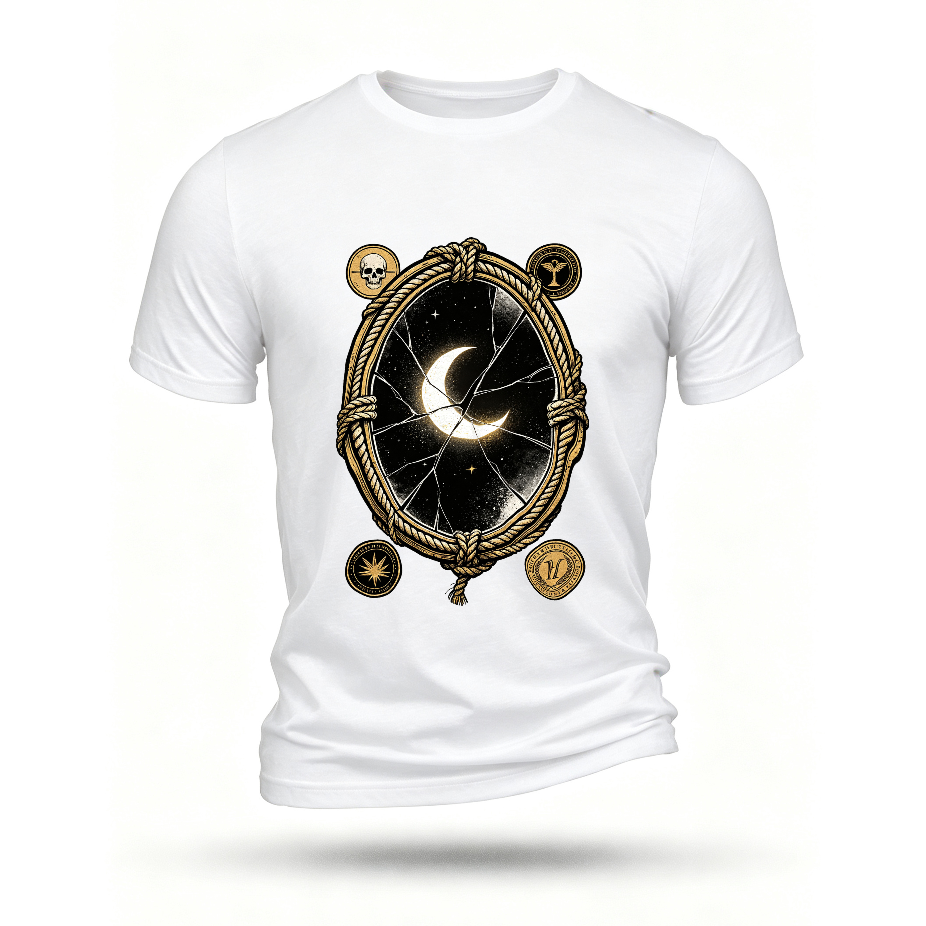 White T-shirt, front print