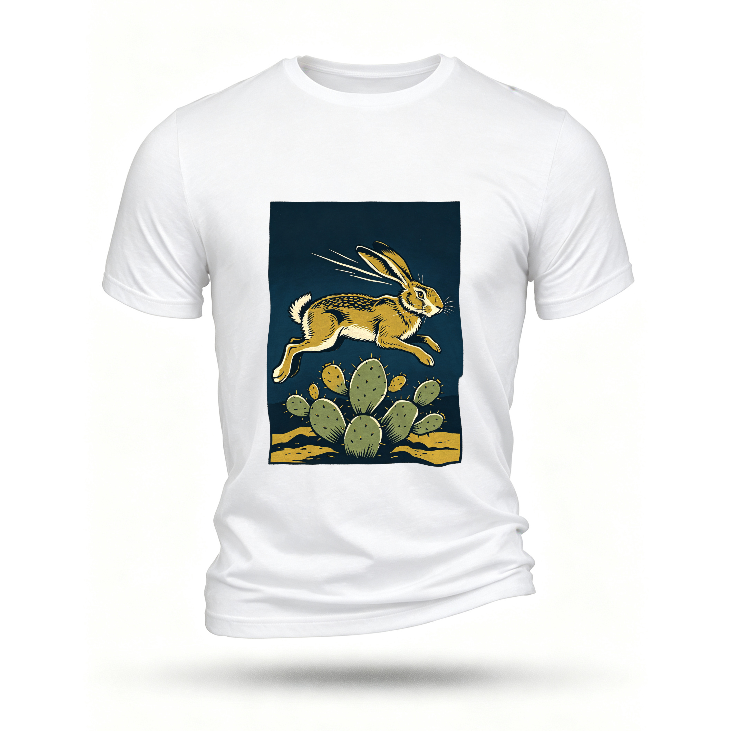 White T-shirt, front print