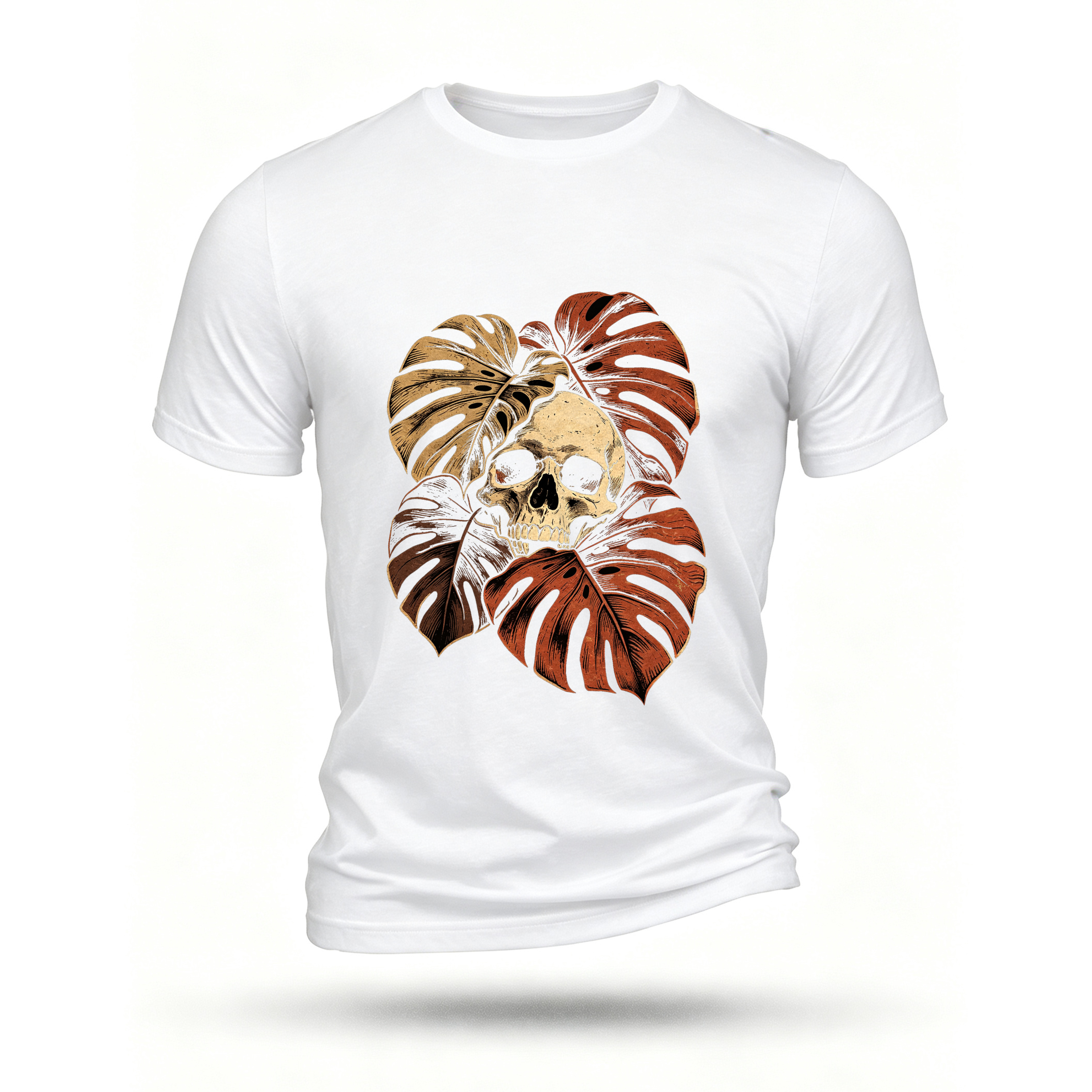 White T-shirt, front print