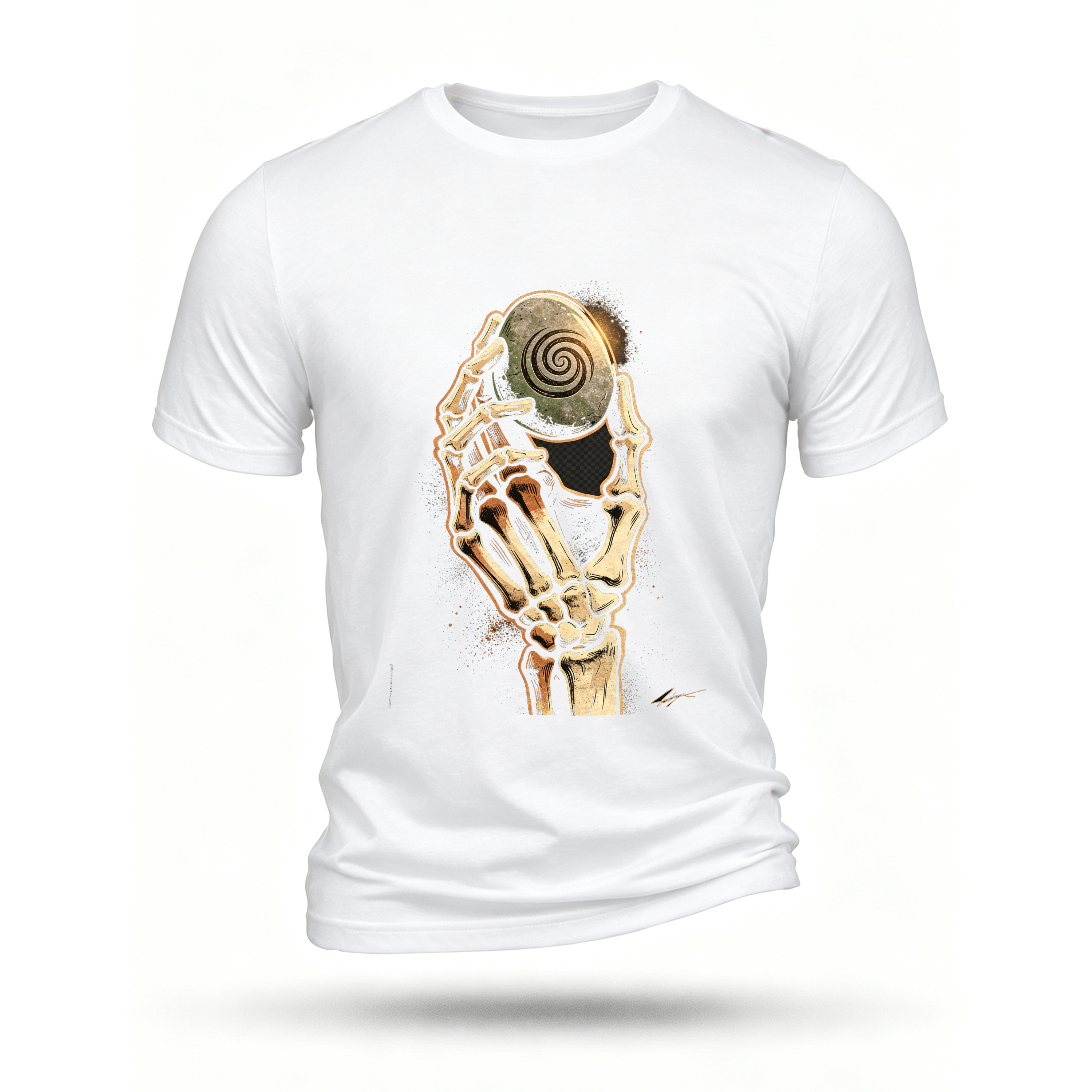 White T-shirt, front print