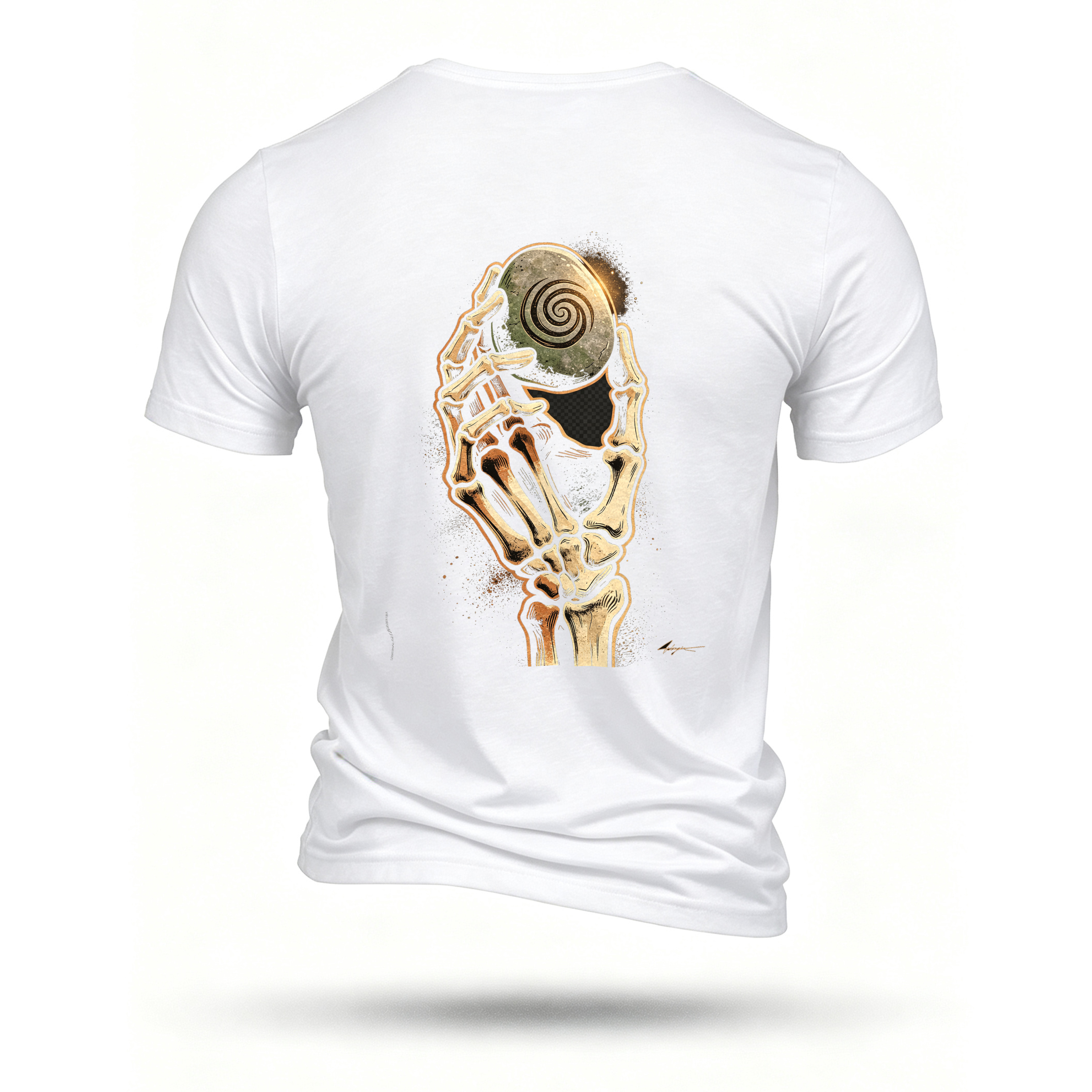 White T-shirt, back print