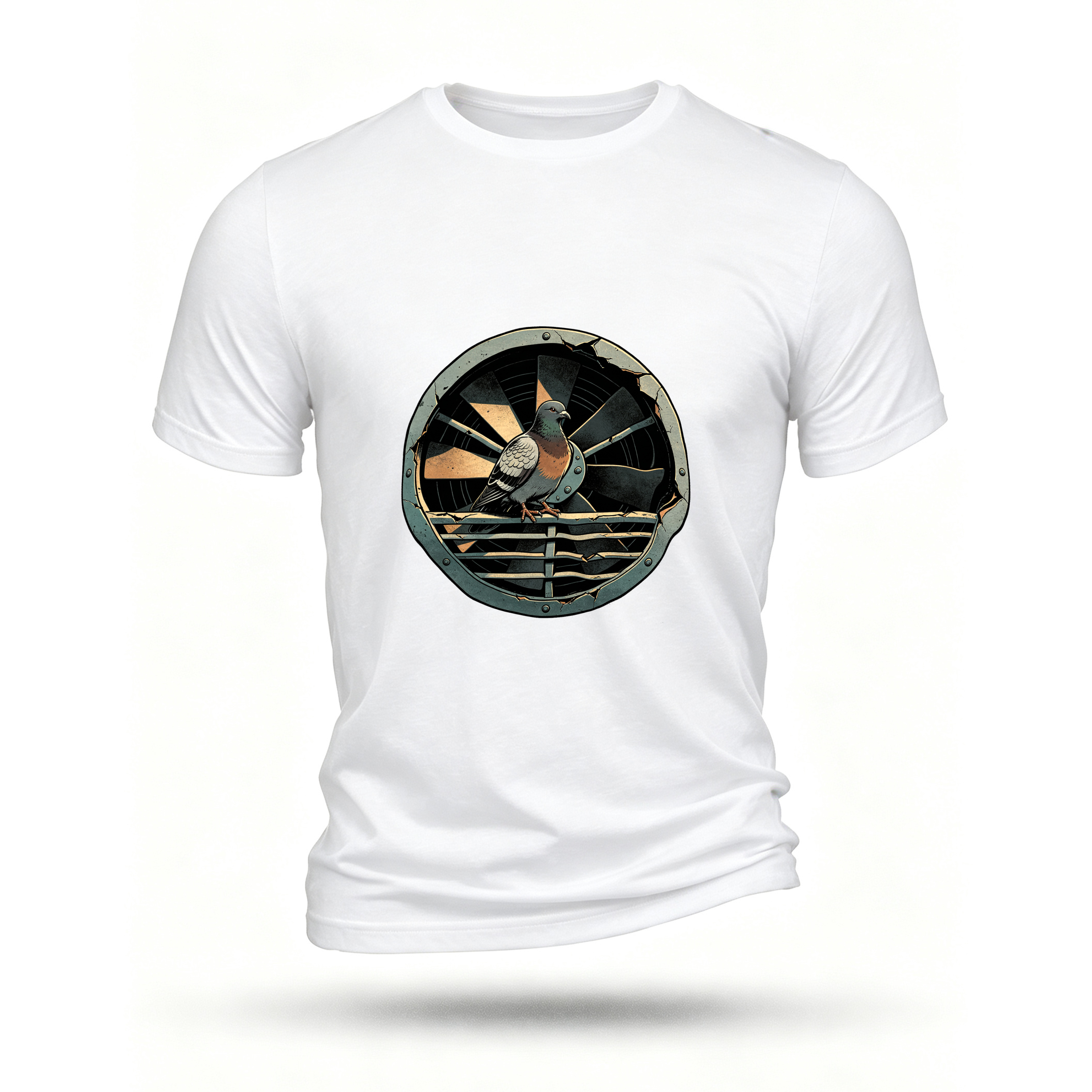 White T-shirt, front print