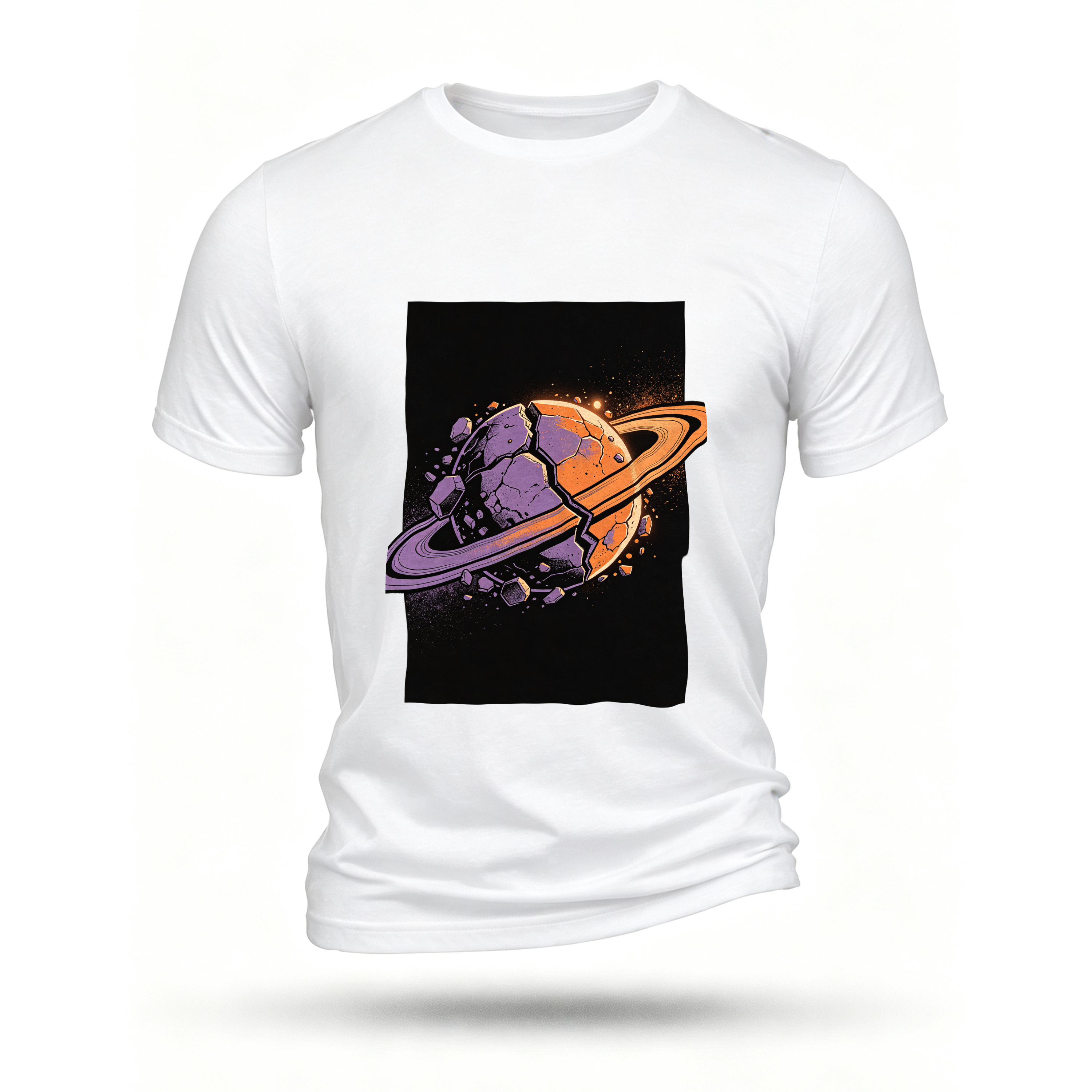 White T-shirt, front print