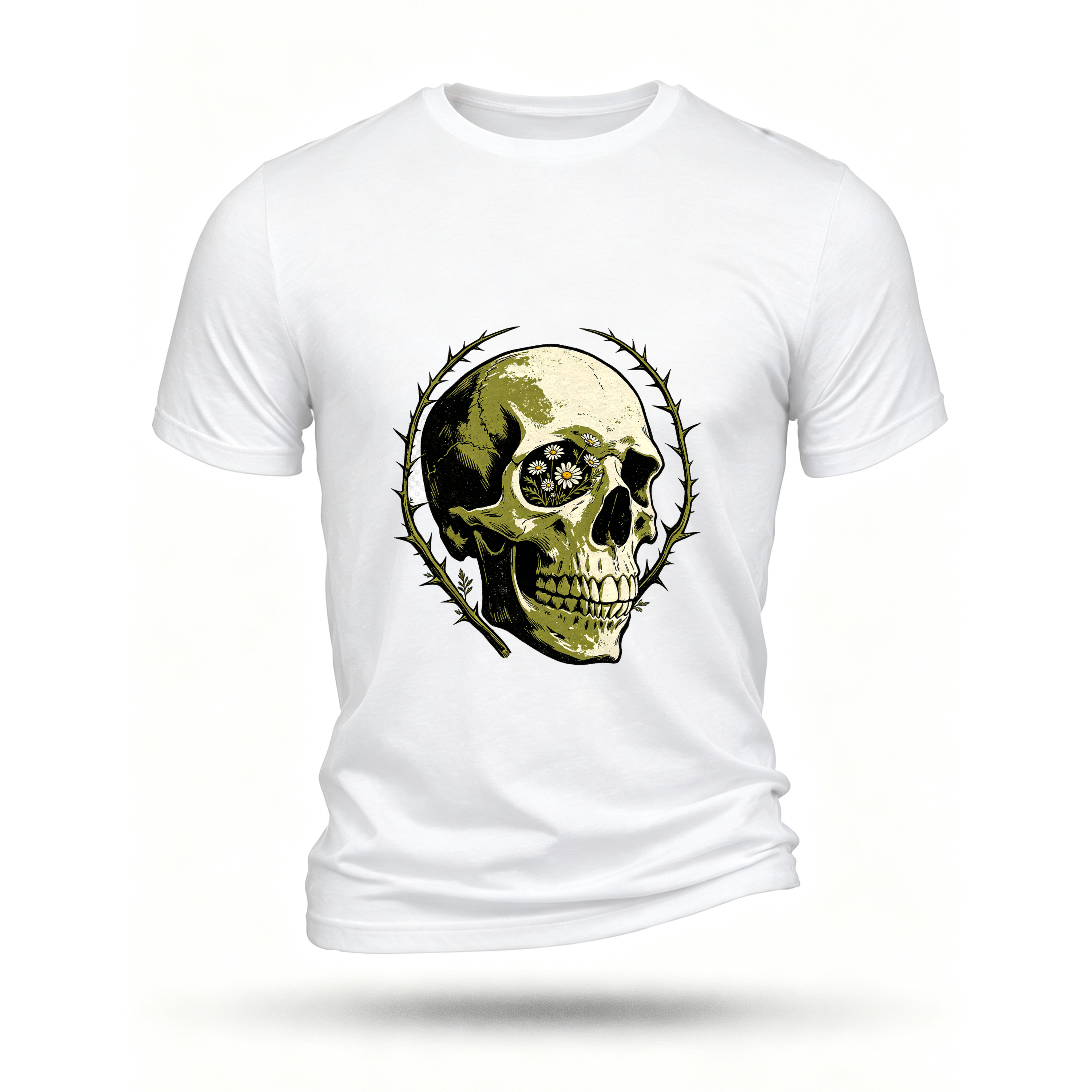 White T-shirt, front print