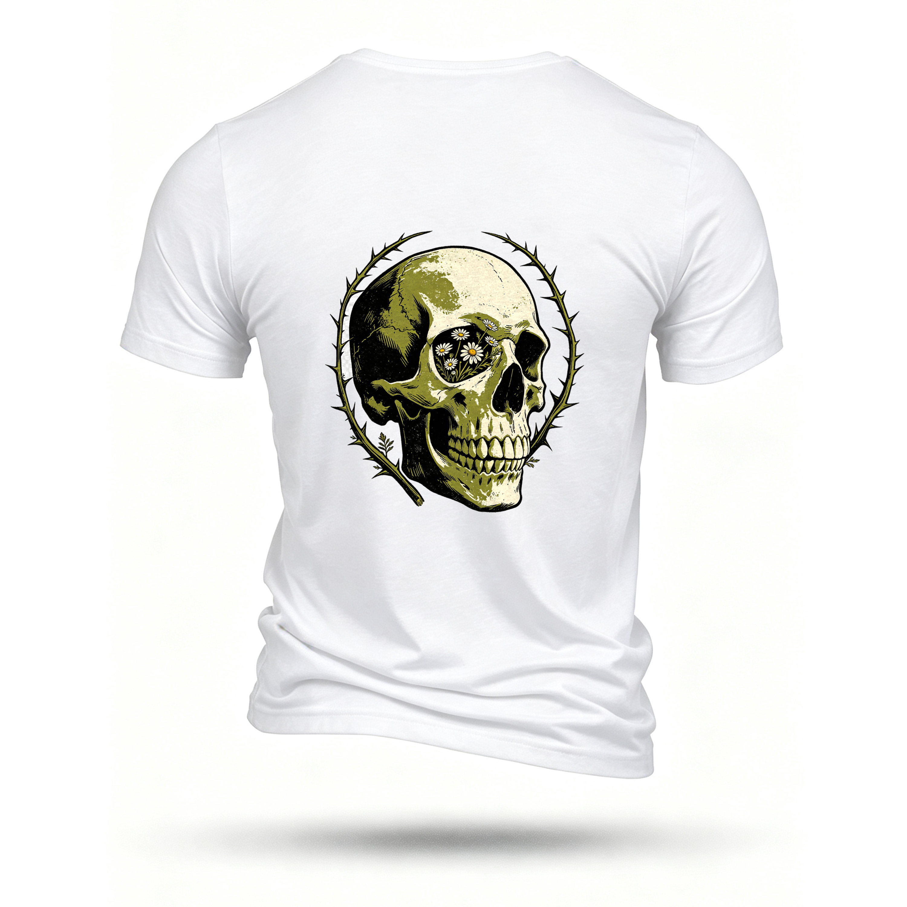 White T-shirt, back print