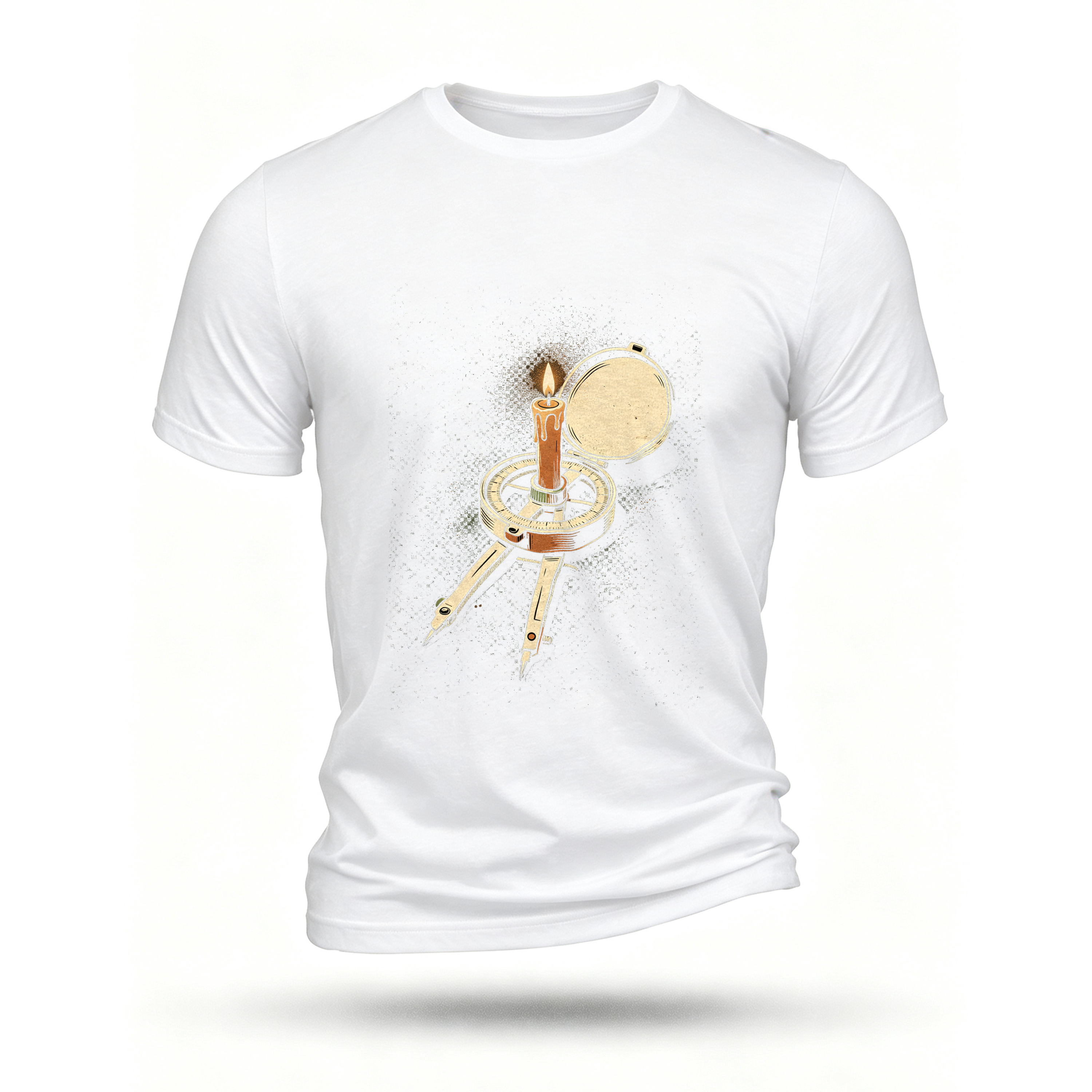 White T-shirt, front print
