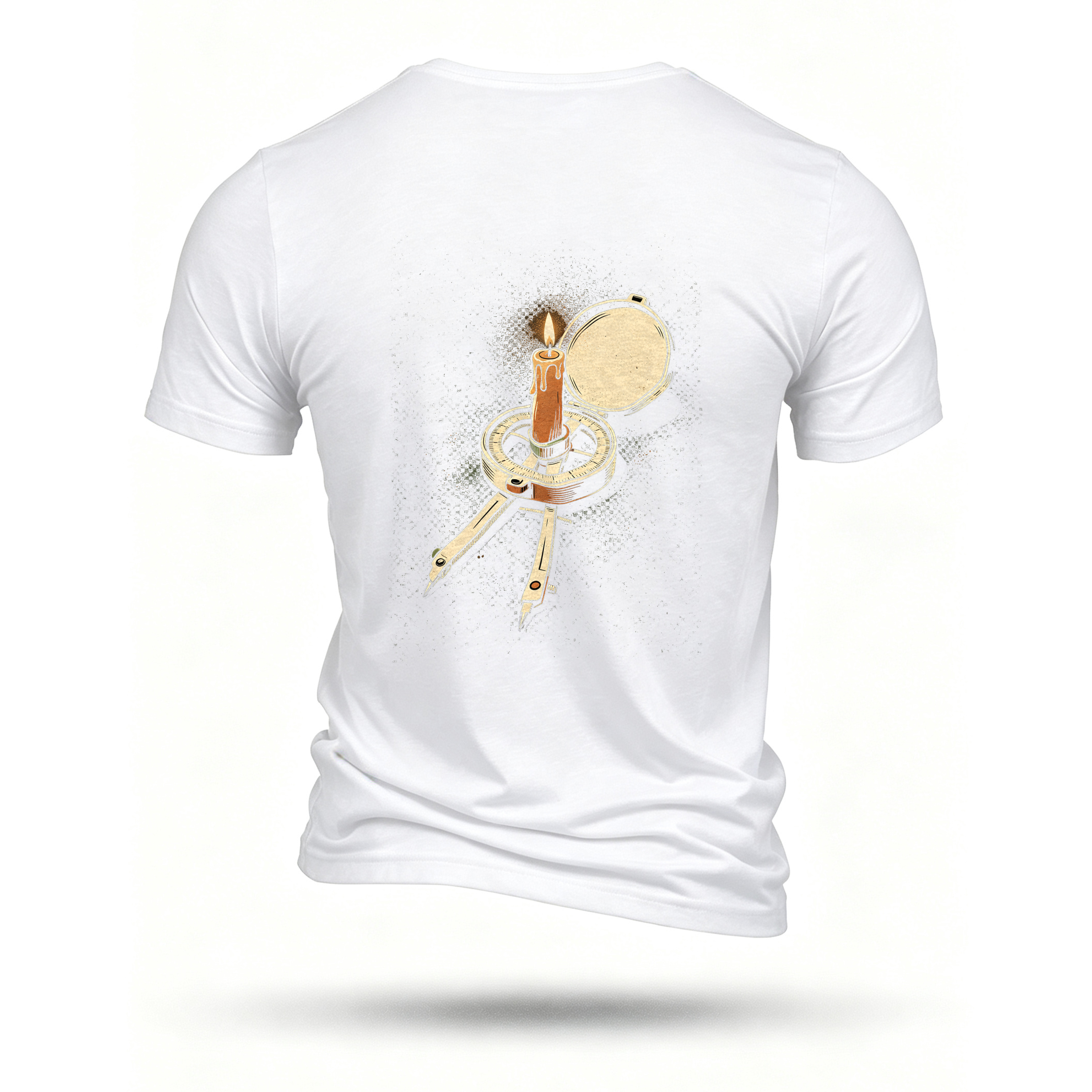 White T-shirt, back print