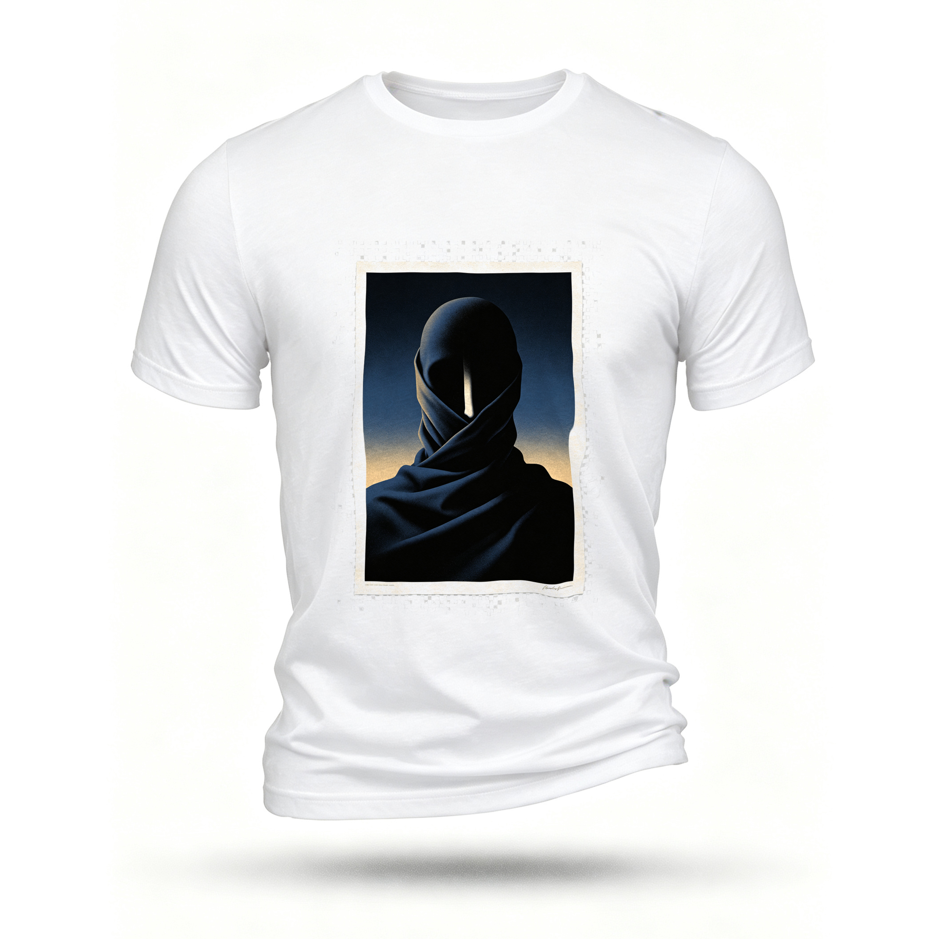 White T-shirt, front print