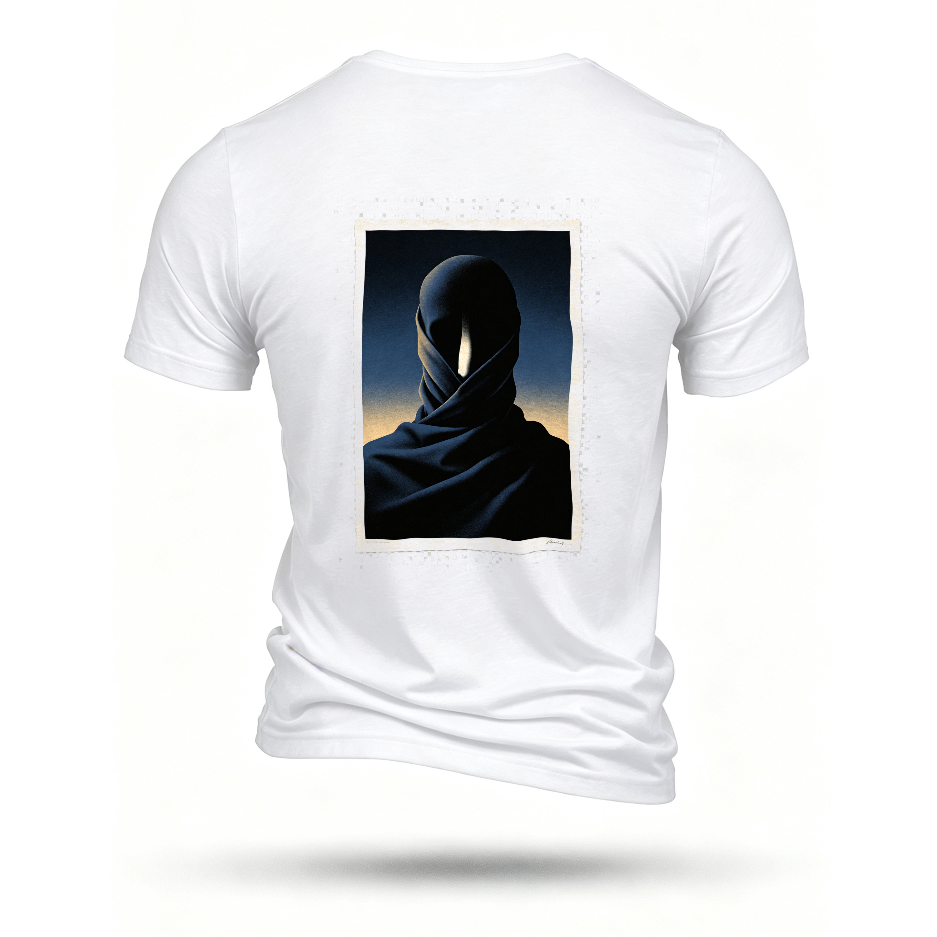 White T-shirt, back print