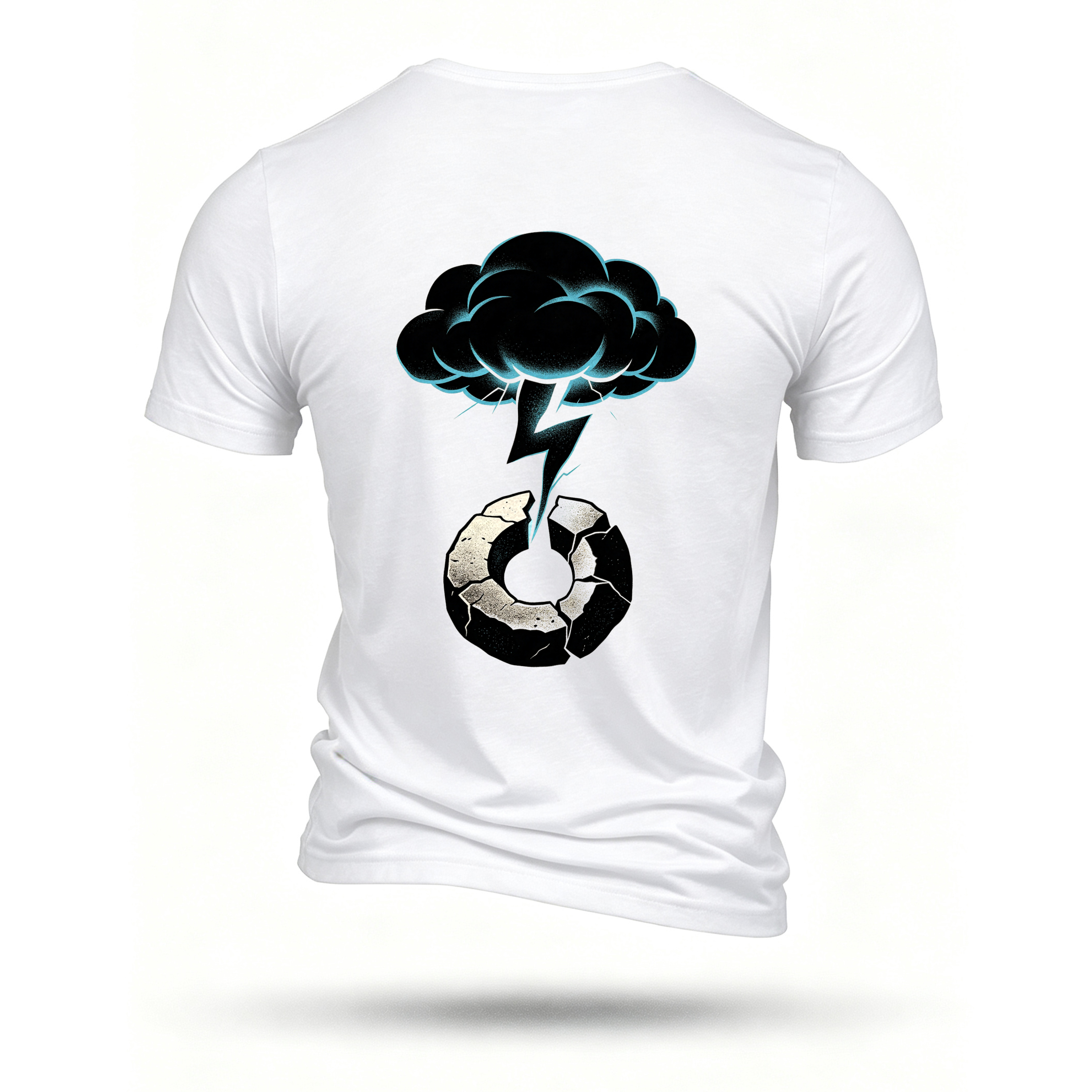 White T-shirt, back print