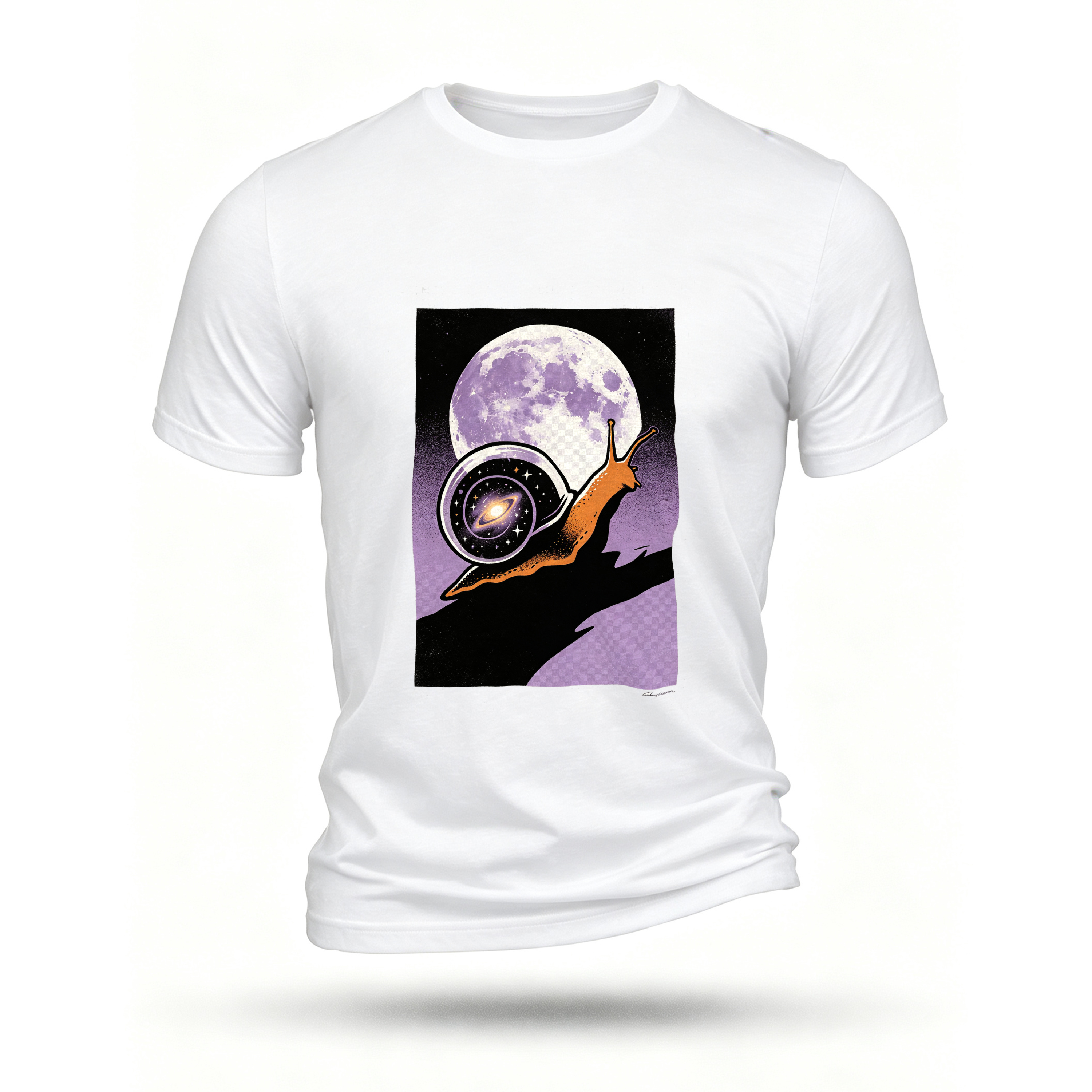 White T-shirt, front print