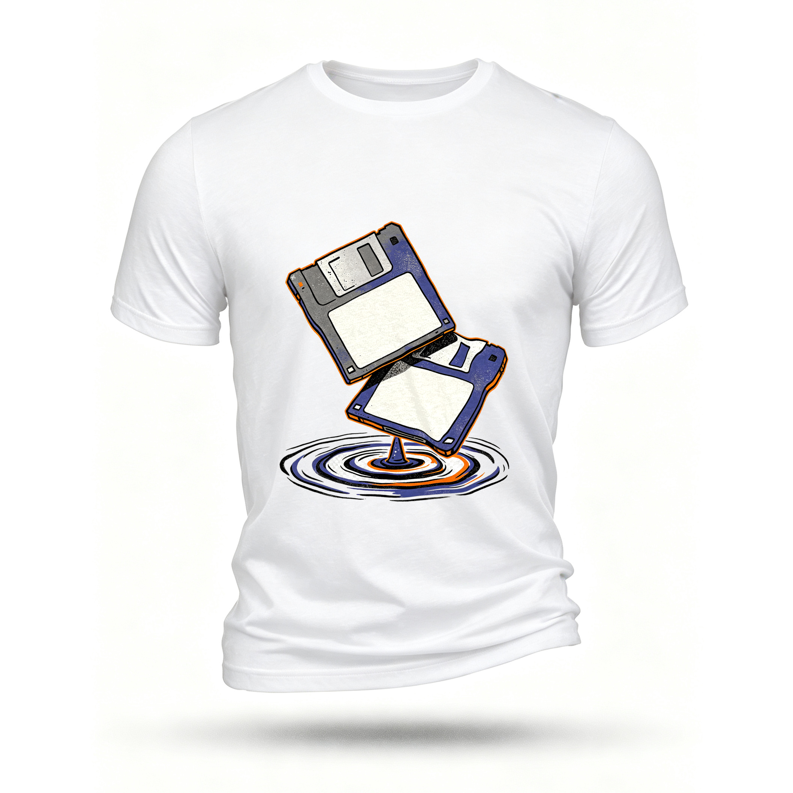 White T-shirt, front print
