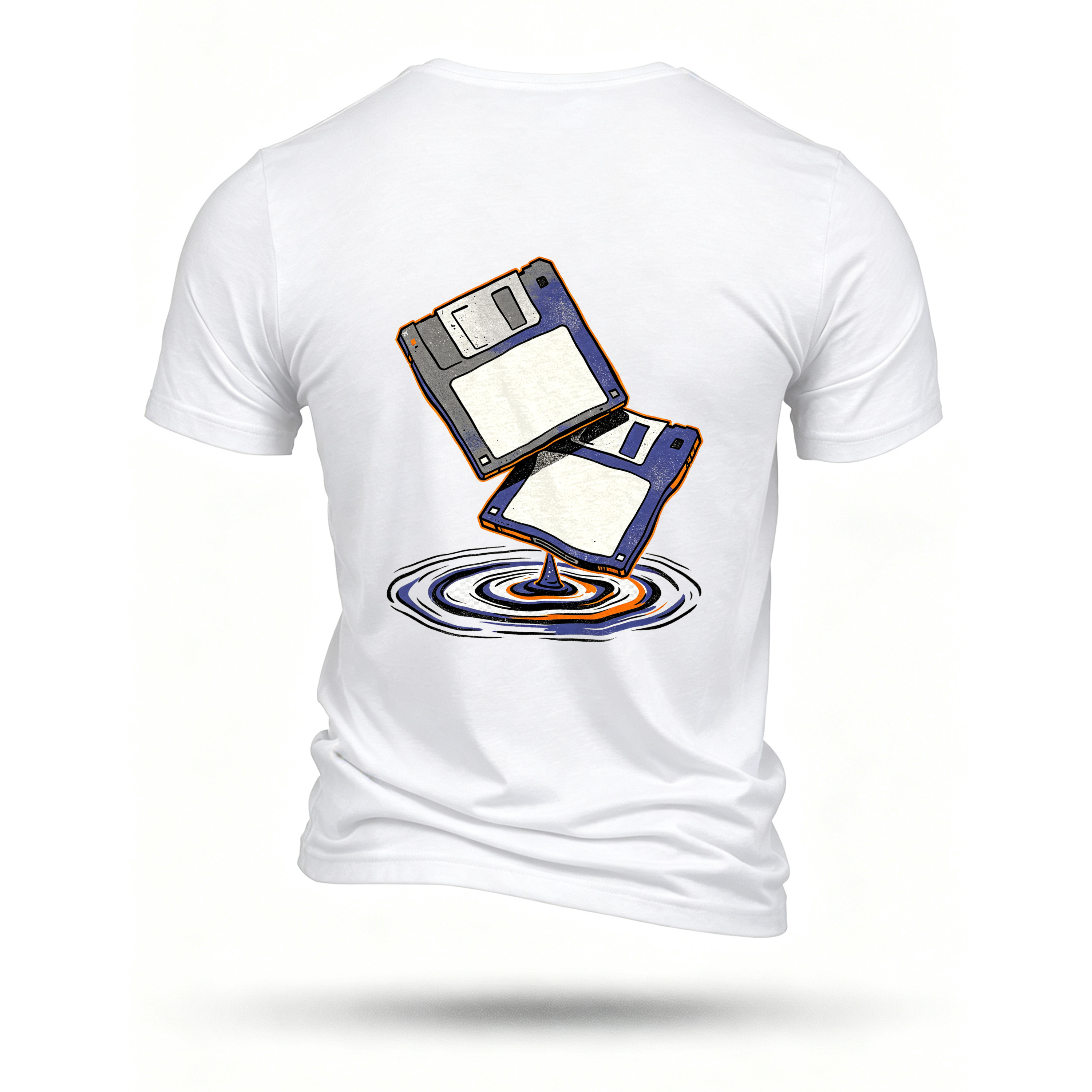 White T-shirt, back print