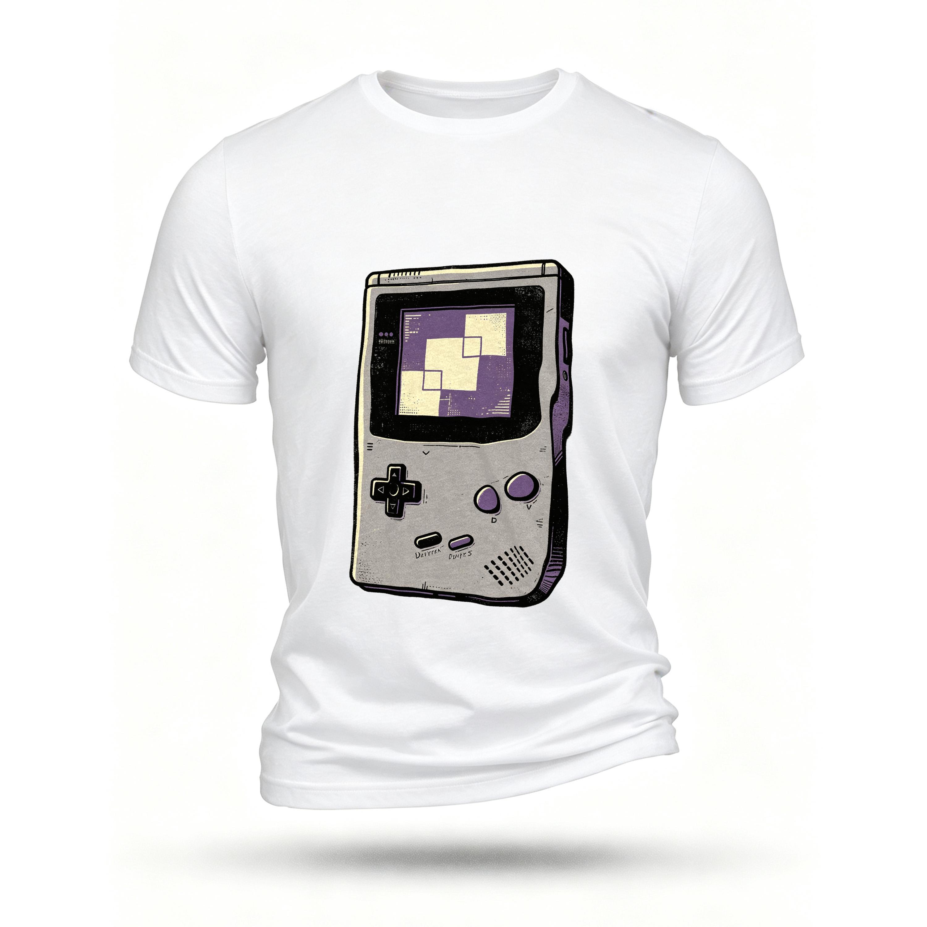White T-shirt, front print