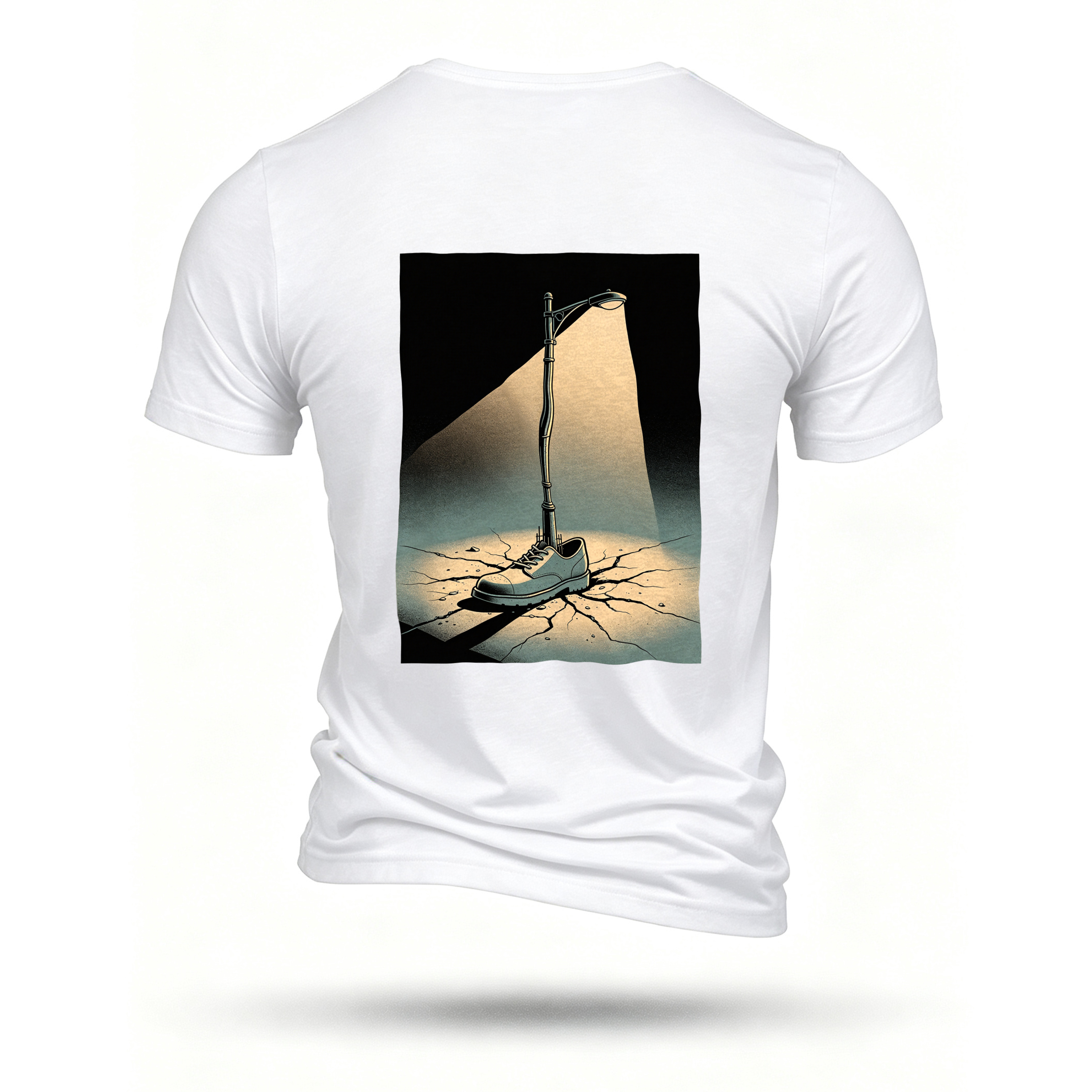 White T-shirt, back print