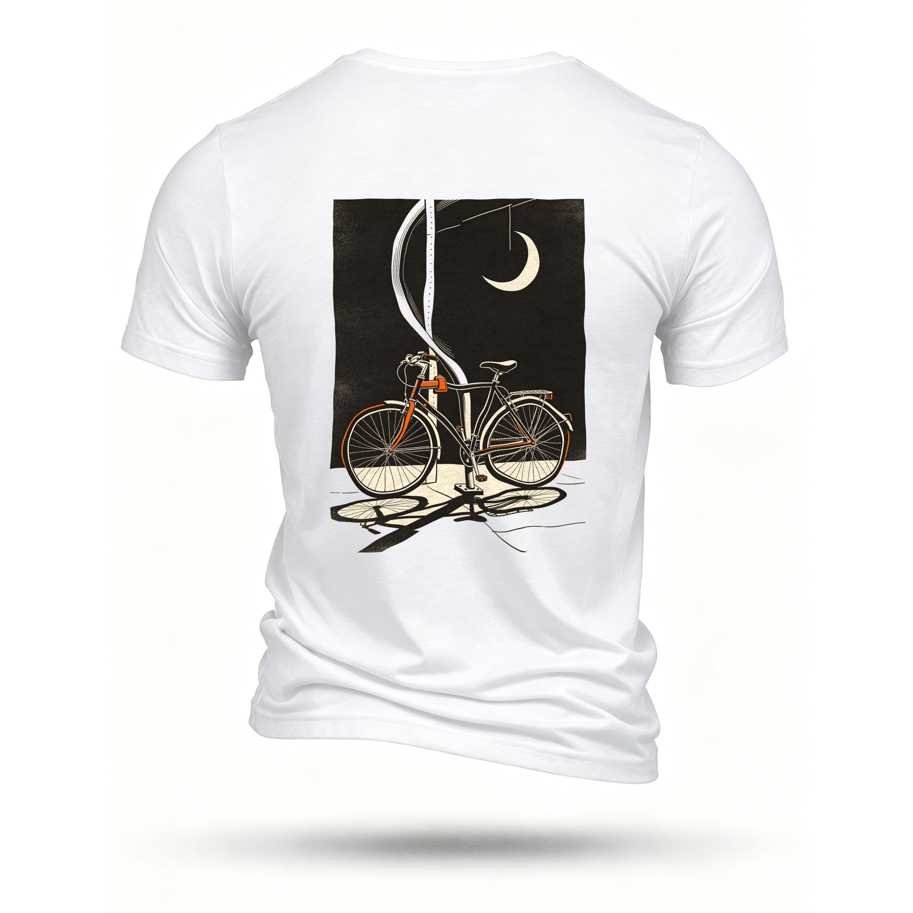 White T-shirt, back print