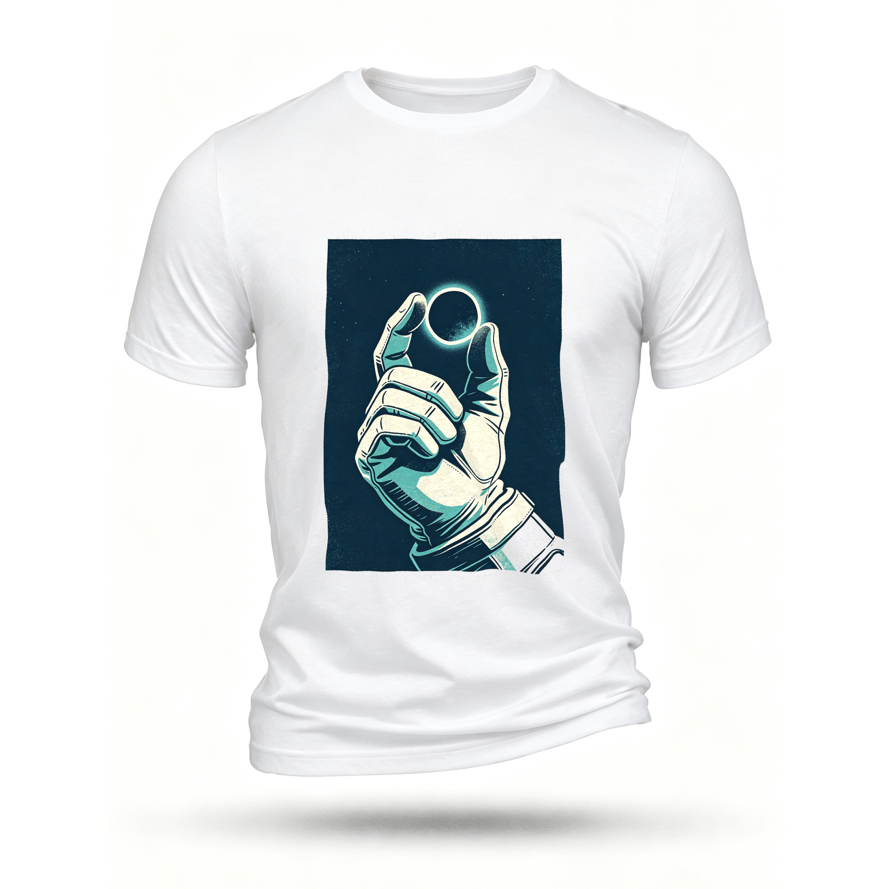 White T-shirt, front print