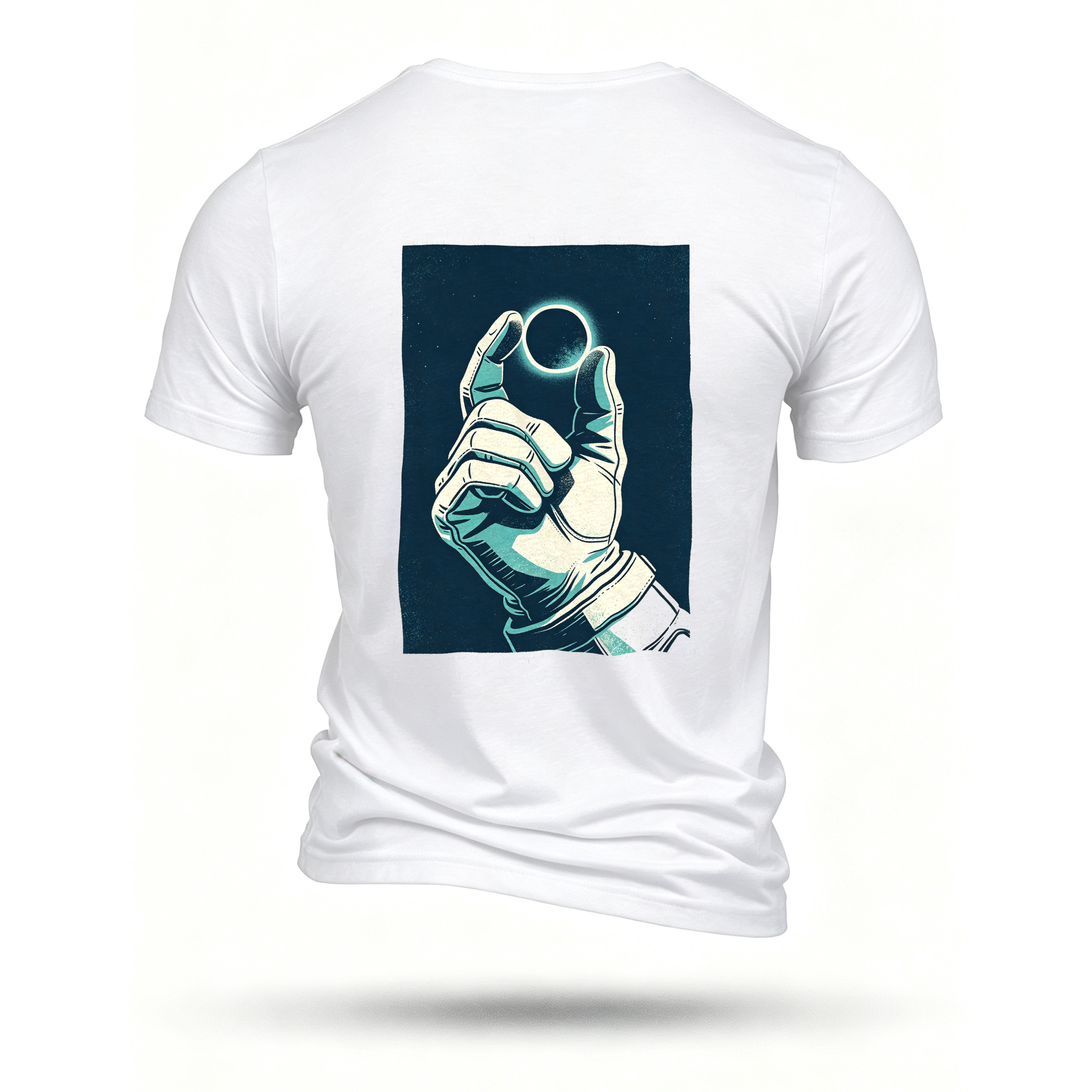 White T-shirt, back print