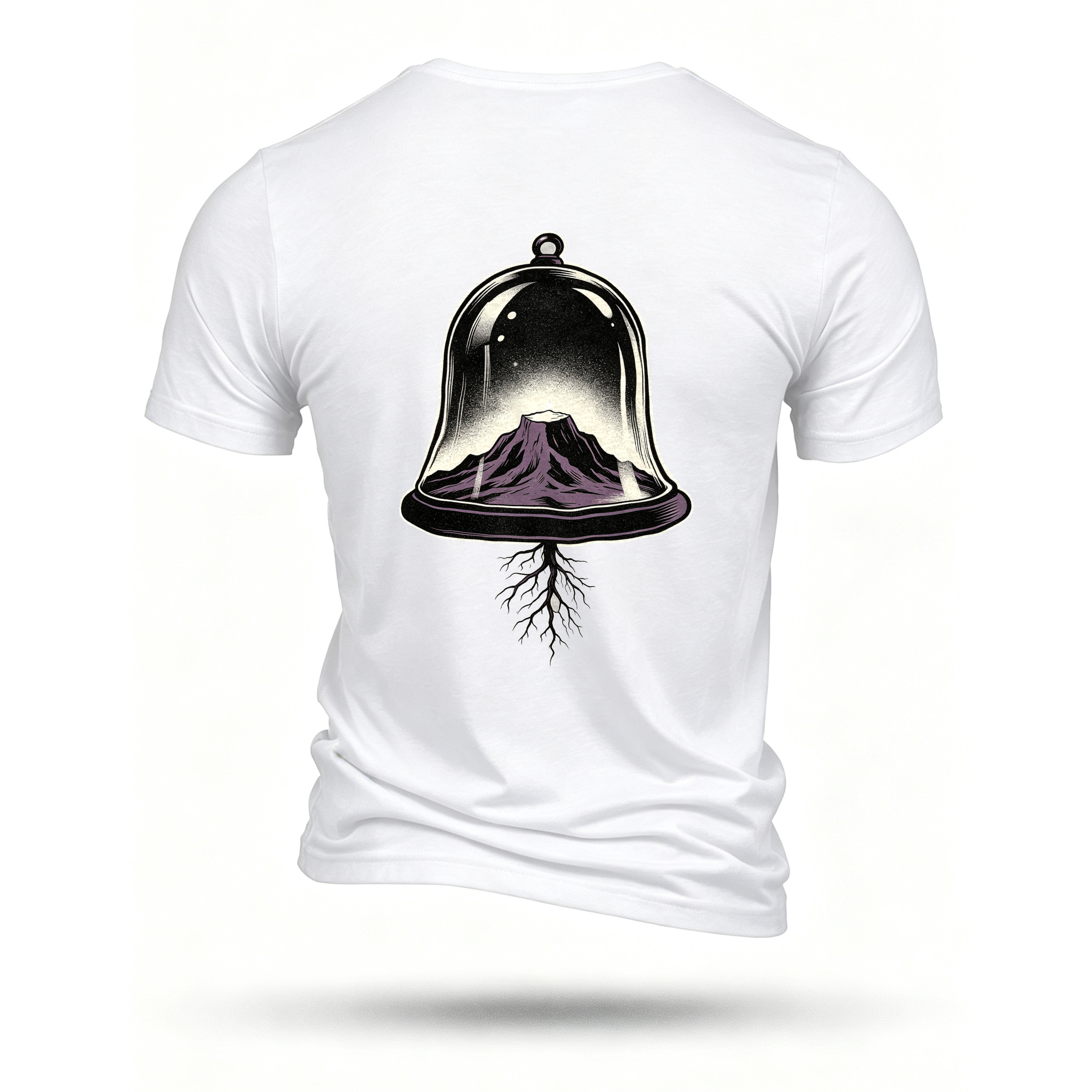 White T-shirt, back print