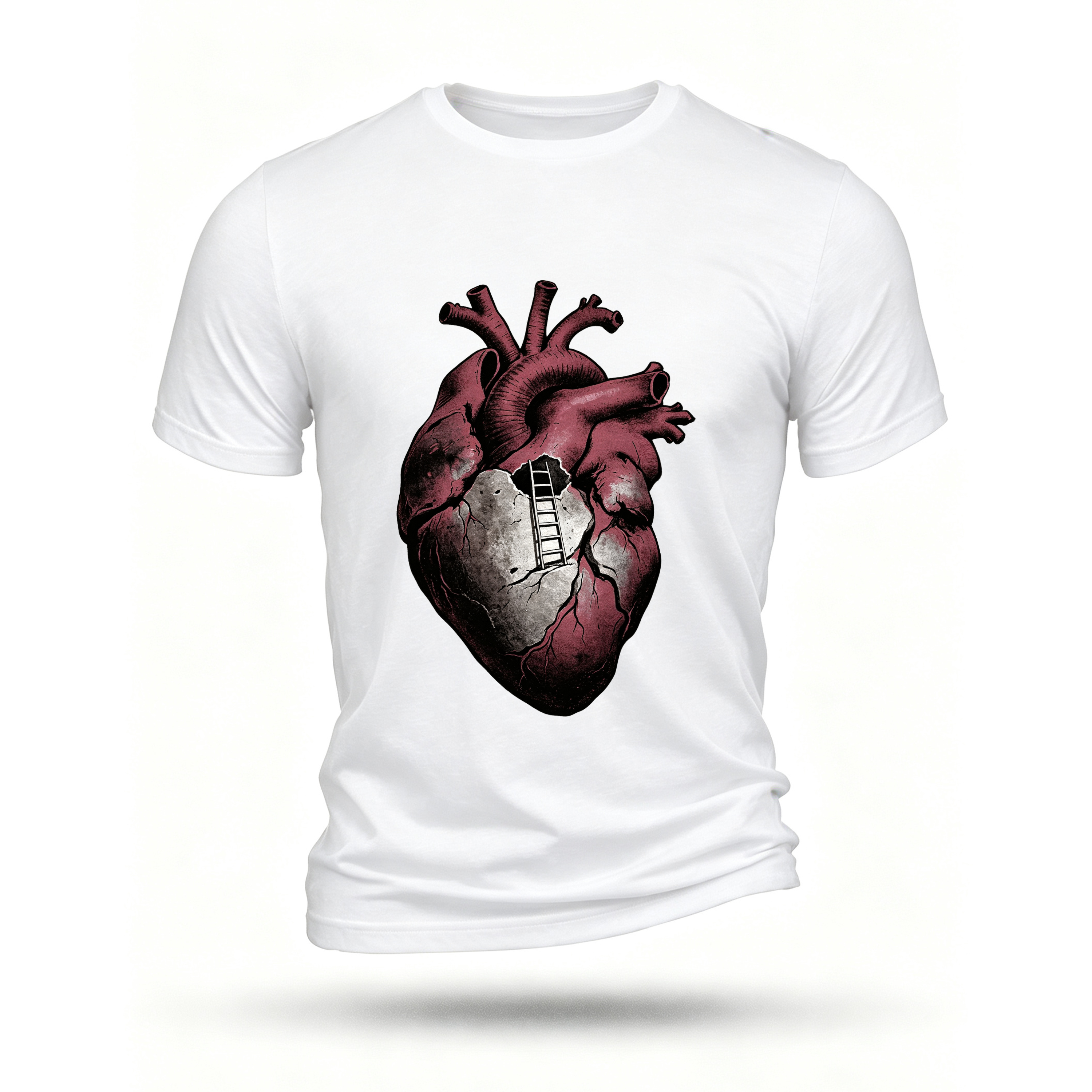 White T-shirt, front print