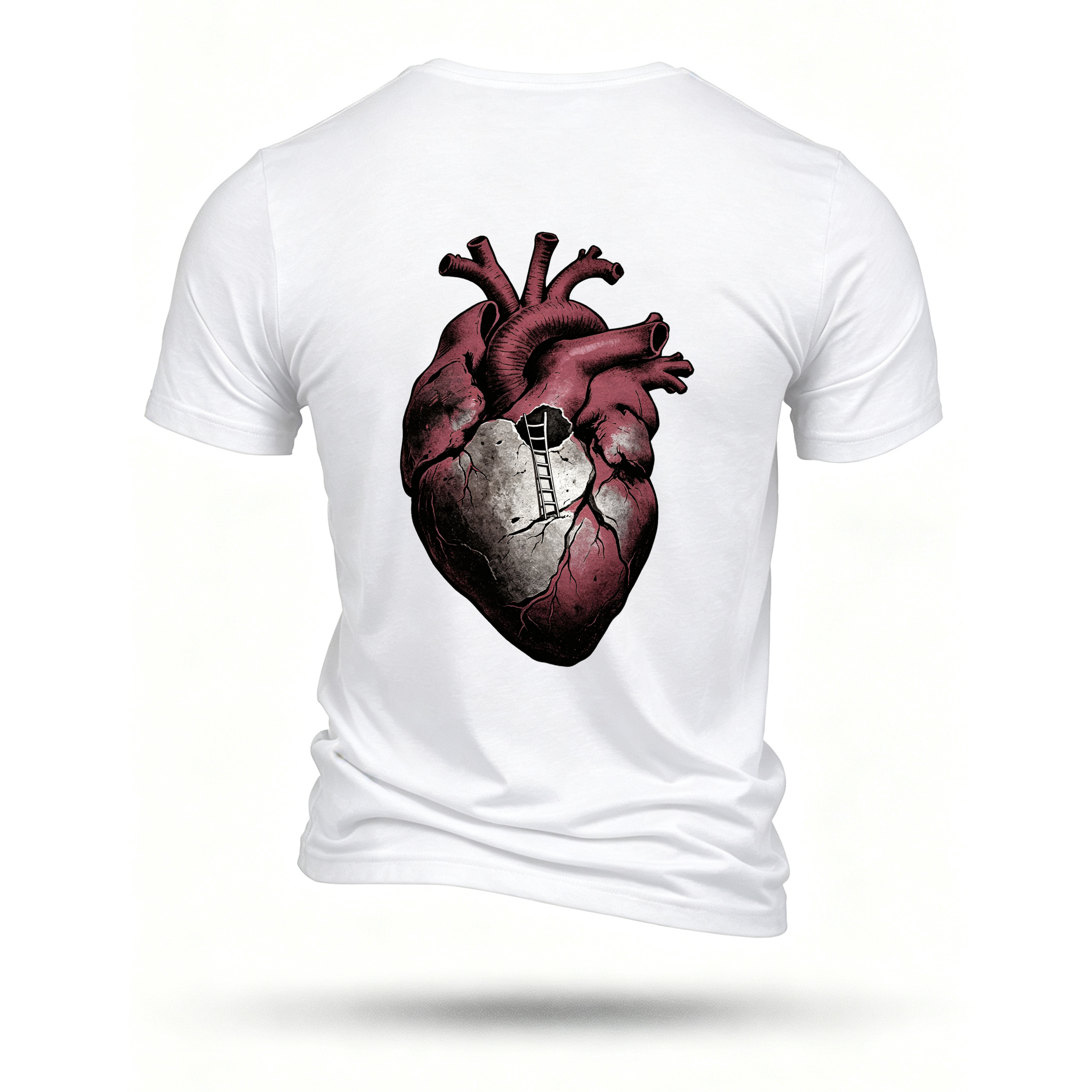 White T-shirt, back print