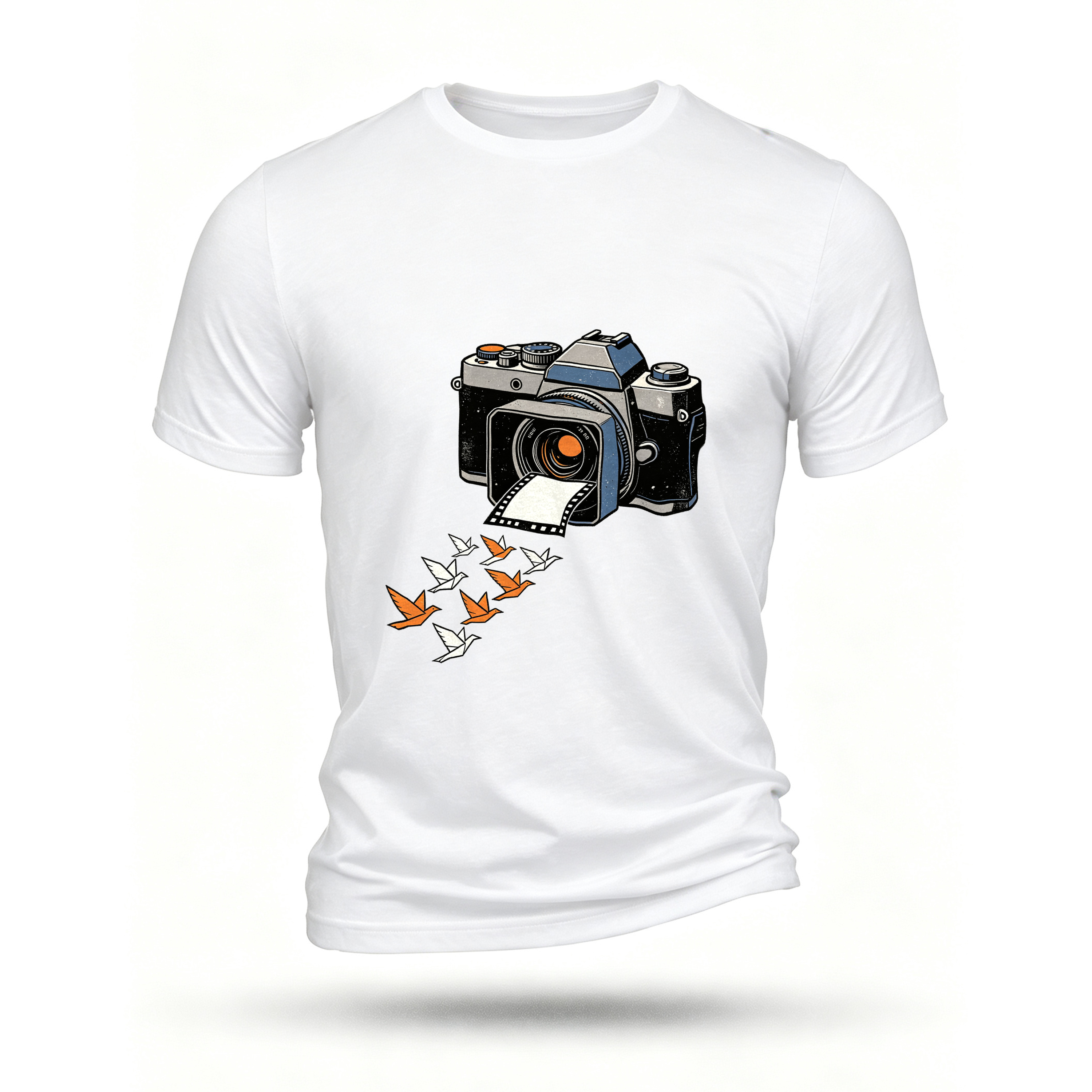 White T-shirt, front print