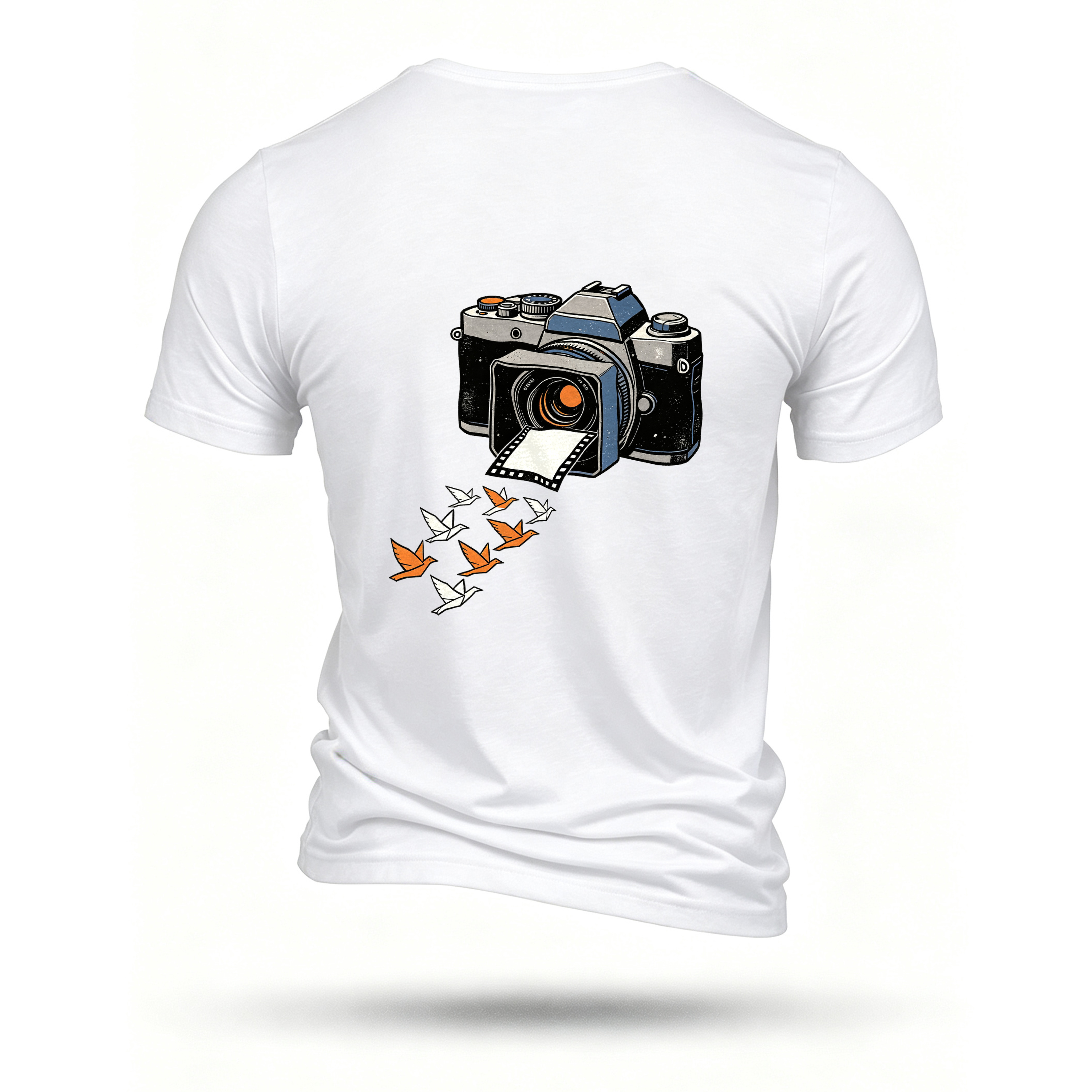 White T-shirt, back print