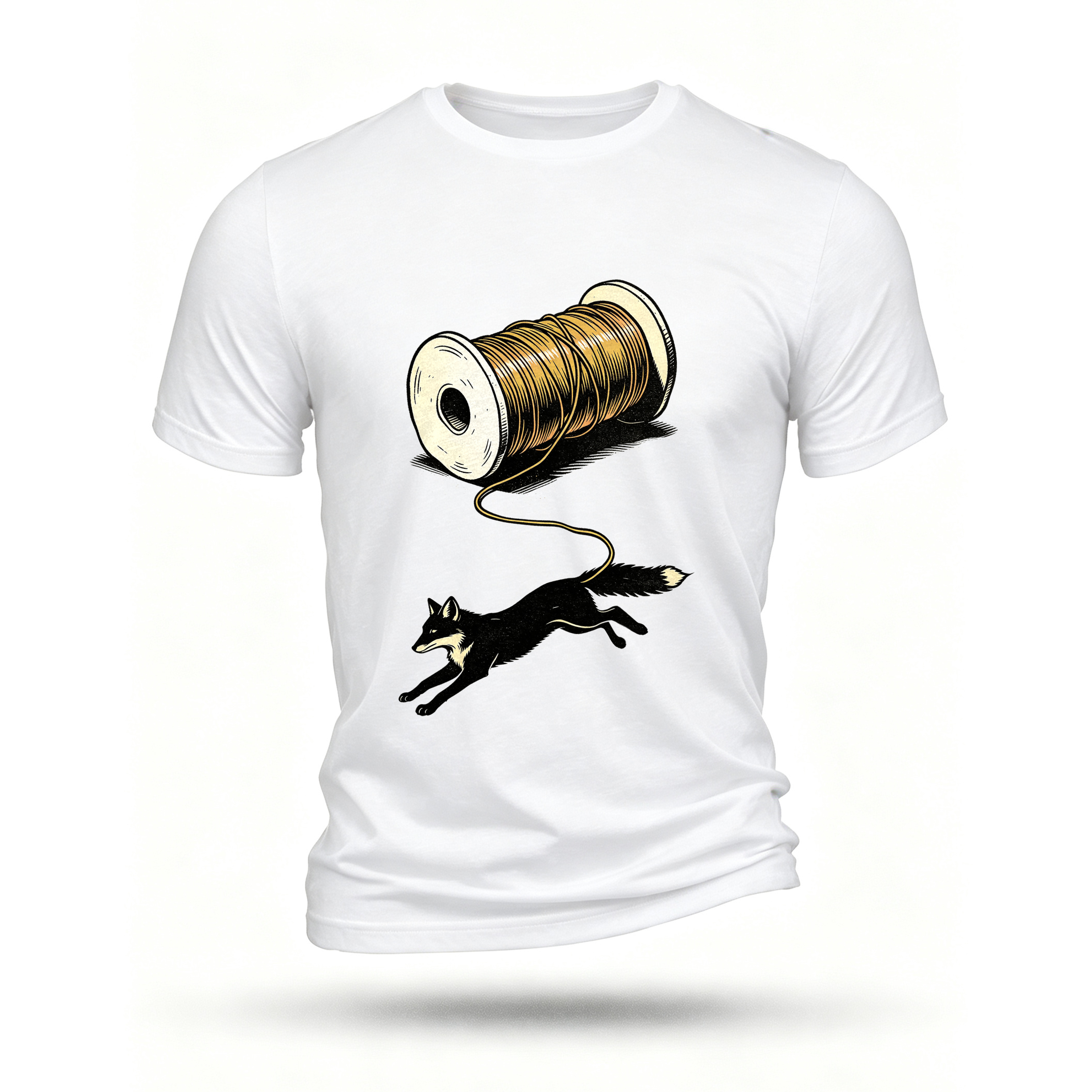 White T-shirt, front print