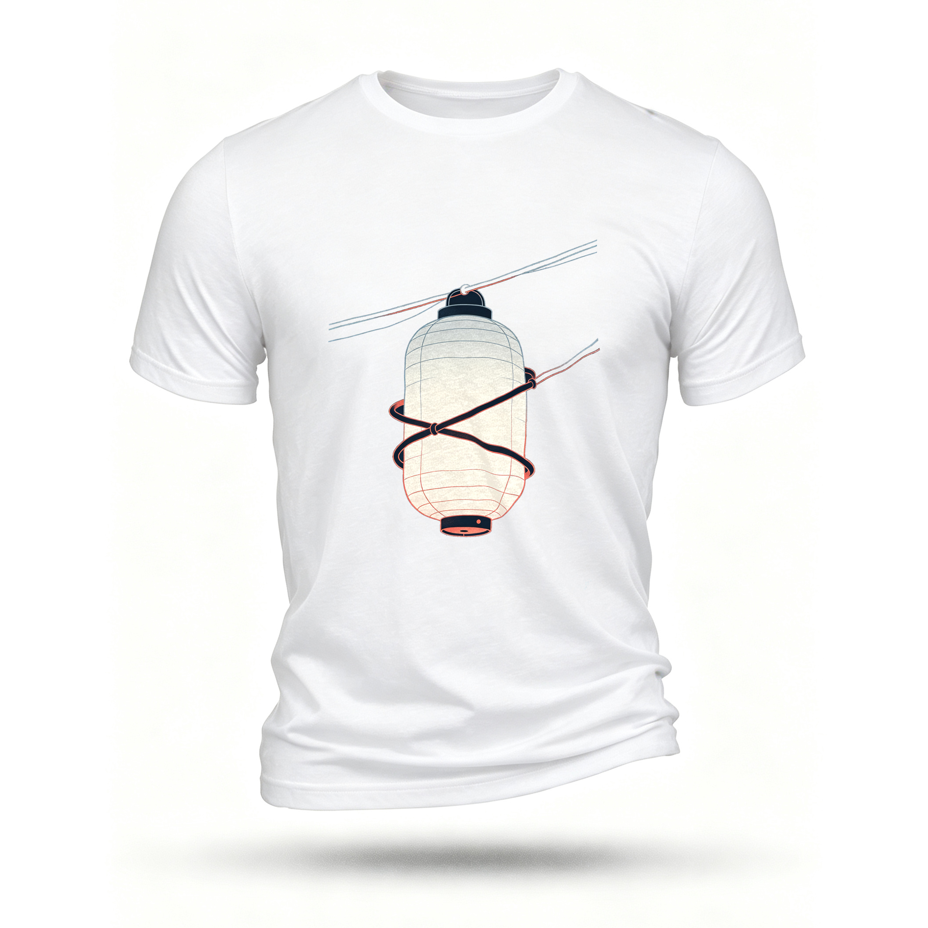 White T-shirt, front print