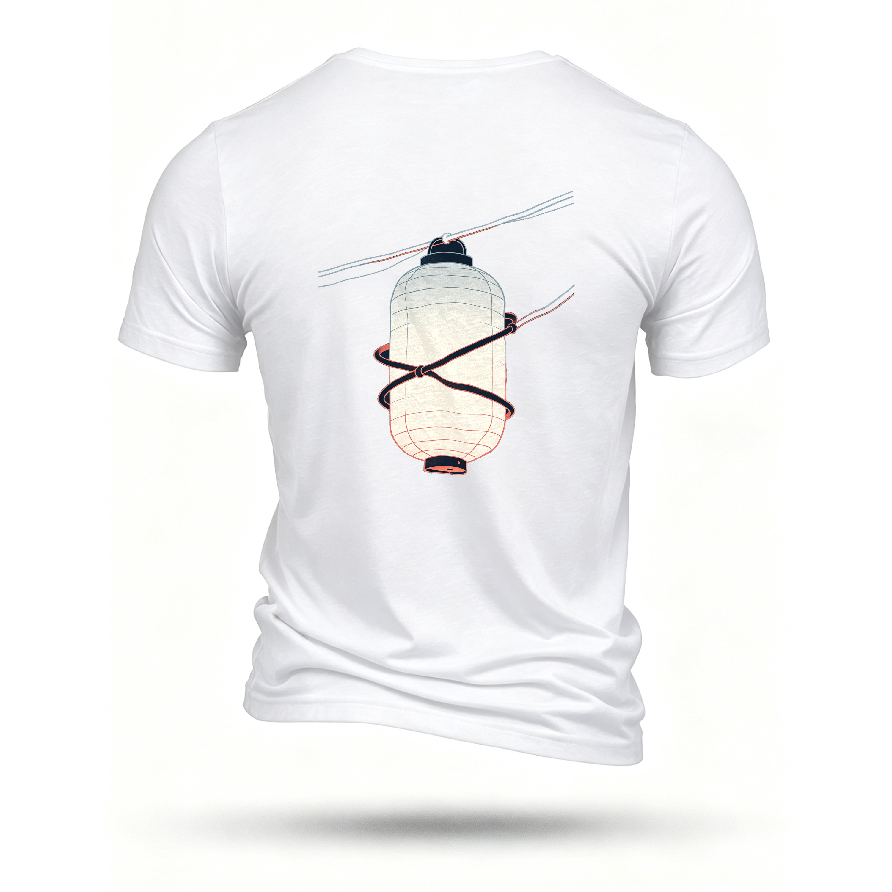 White T-shirt, back print