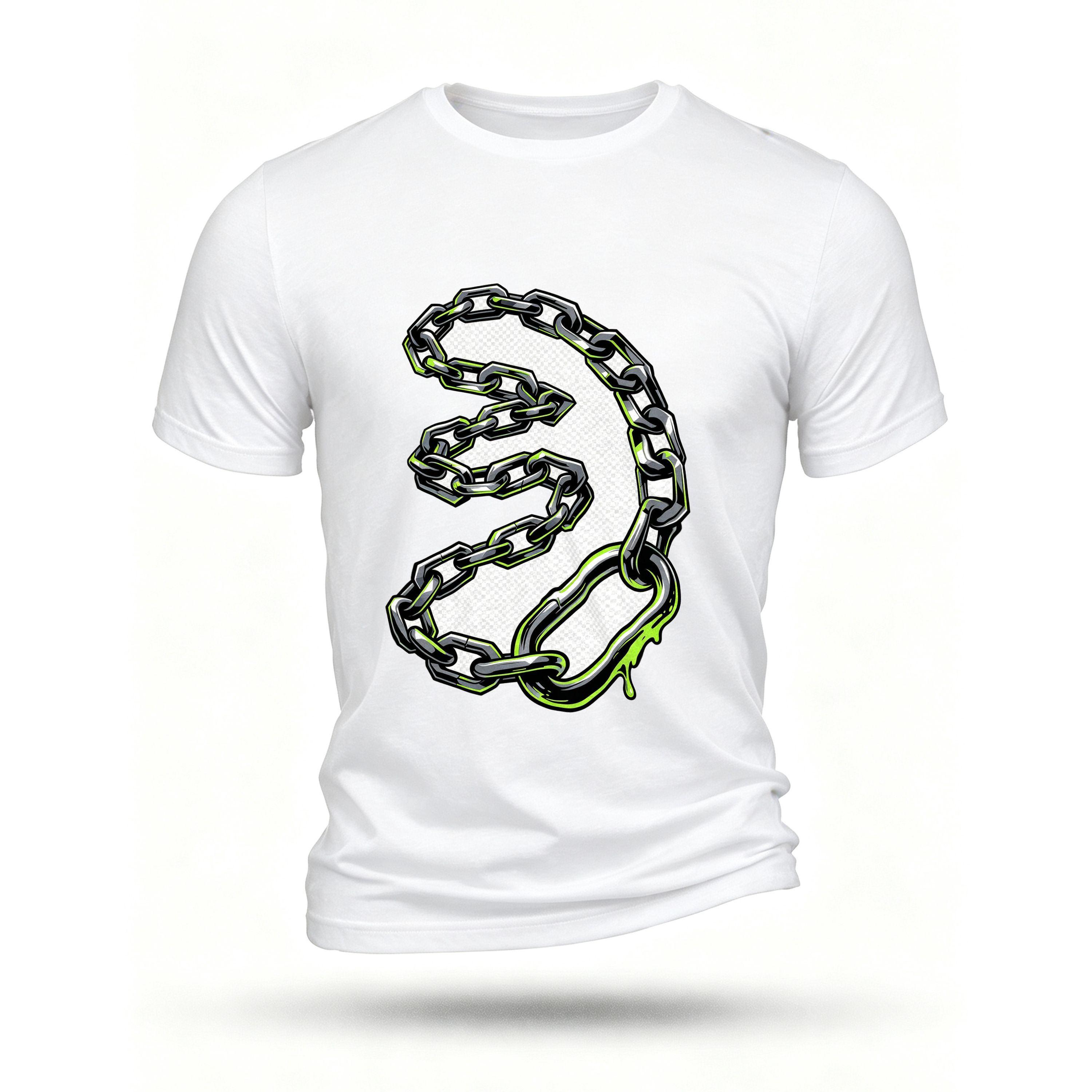 White T-shirt, front print