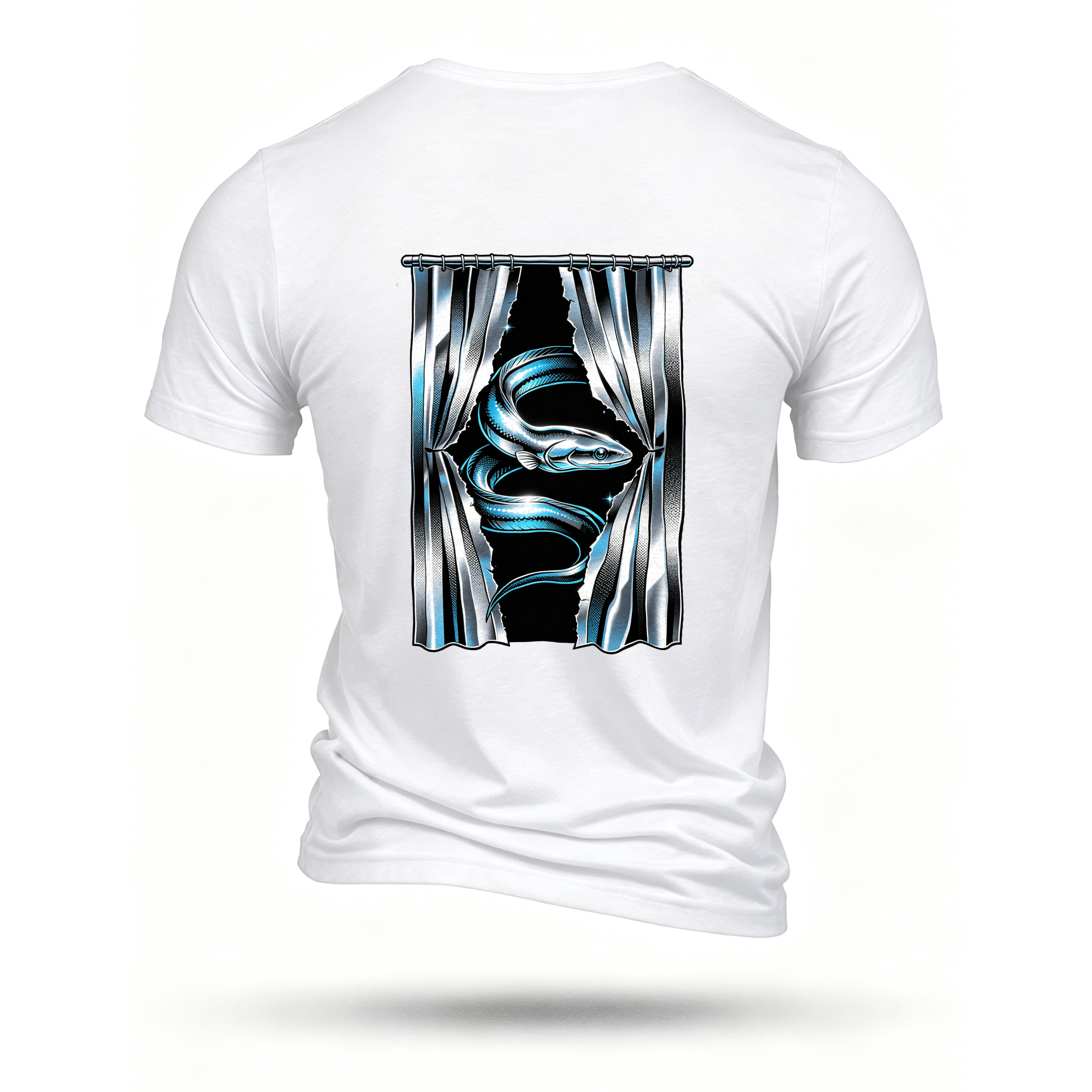 White T-shirt, back print