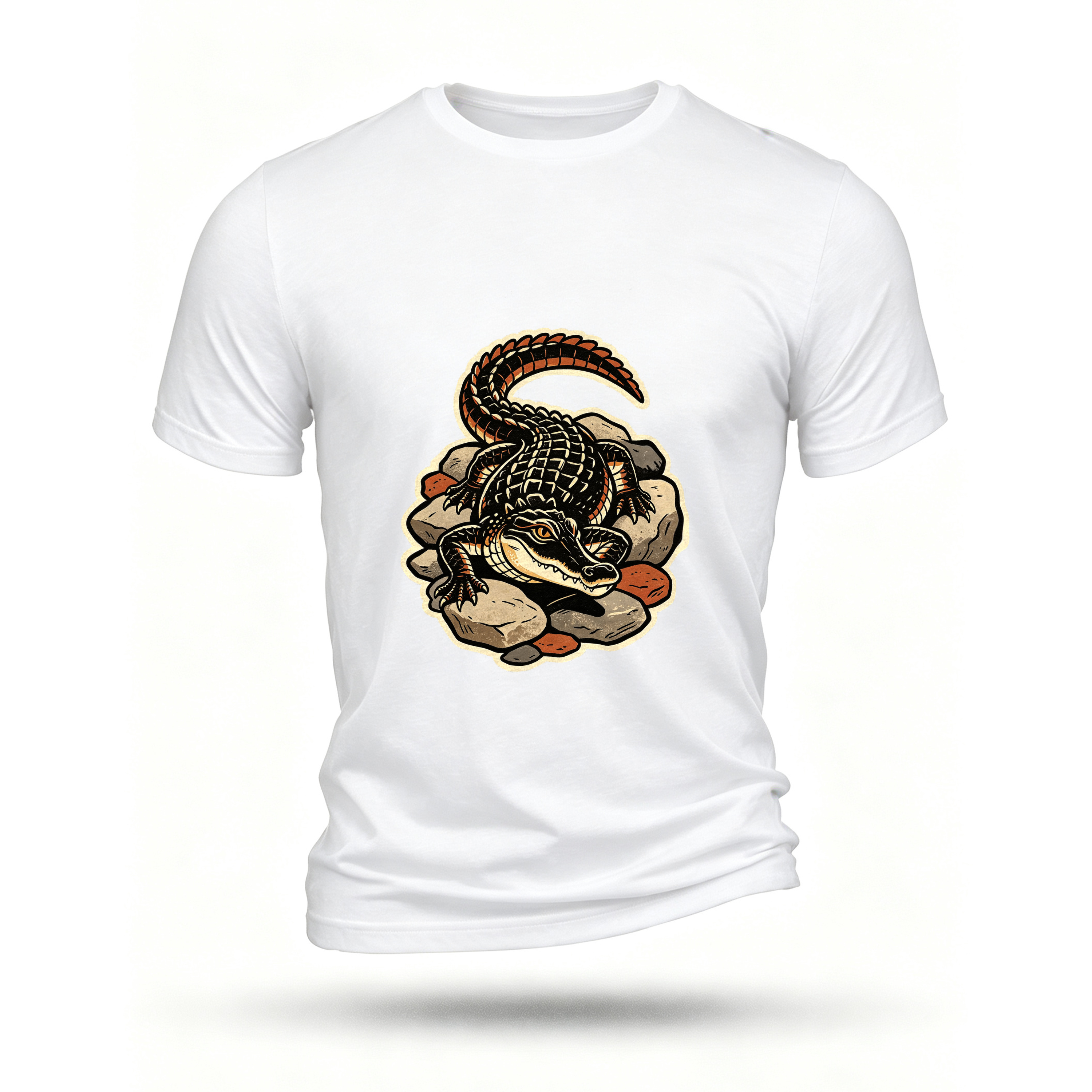White T-shirt, front print