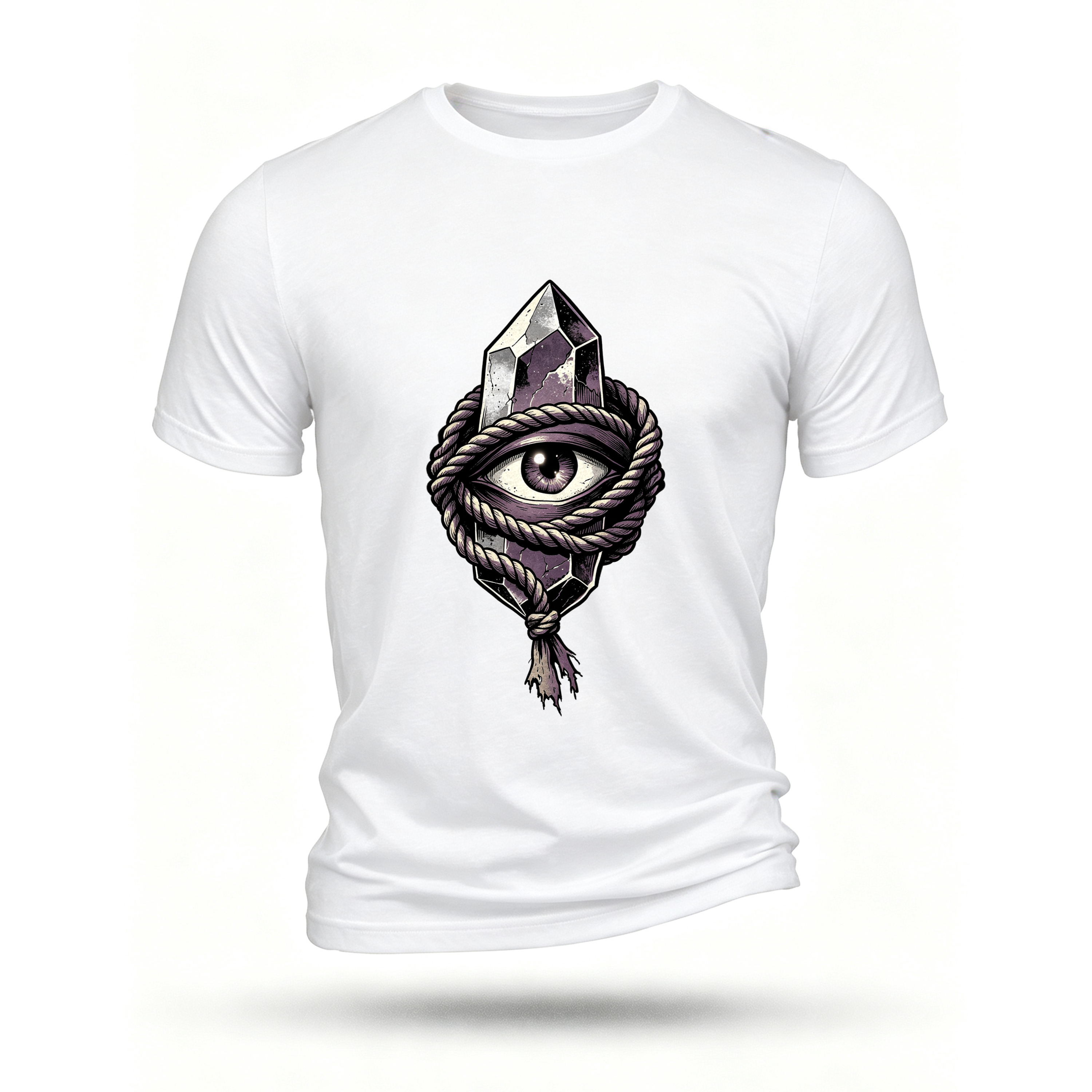 White T-shirt, front print