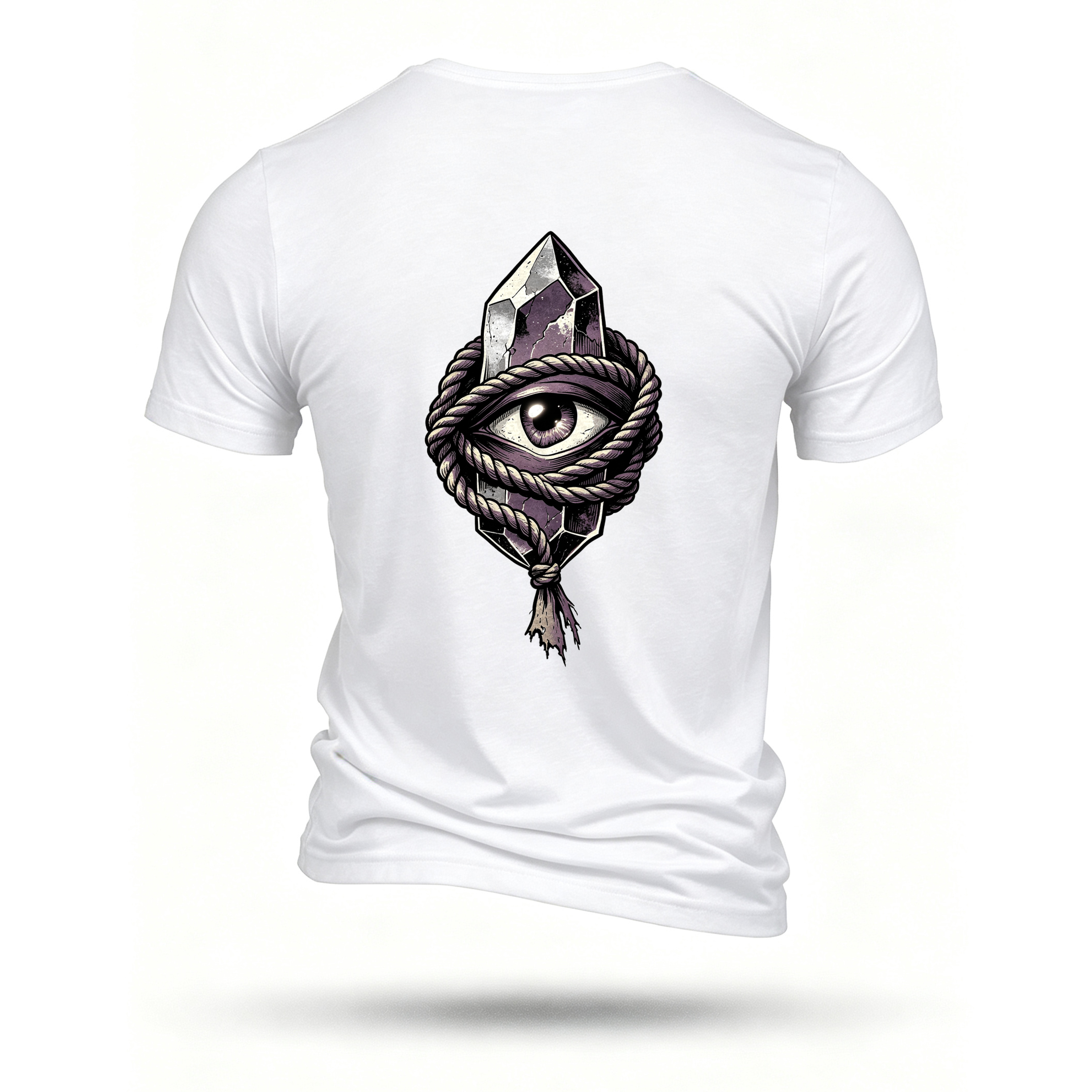 White T-shirt, back print