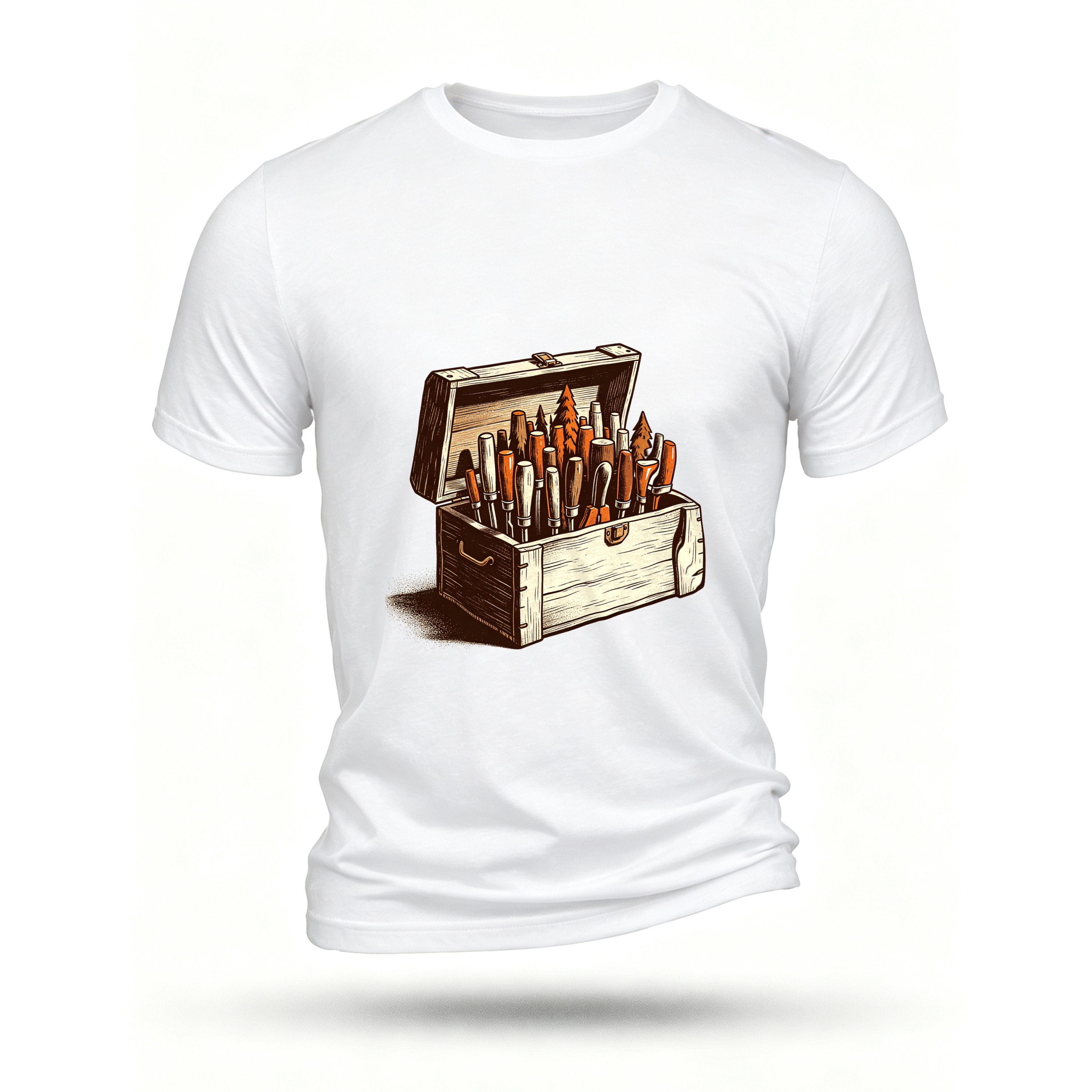 White T-shirt, front print