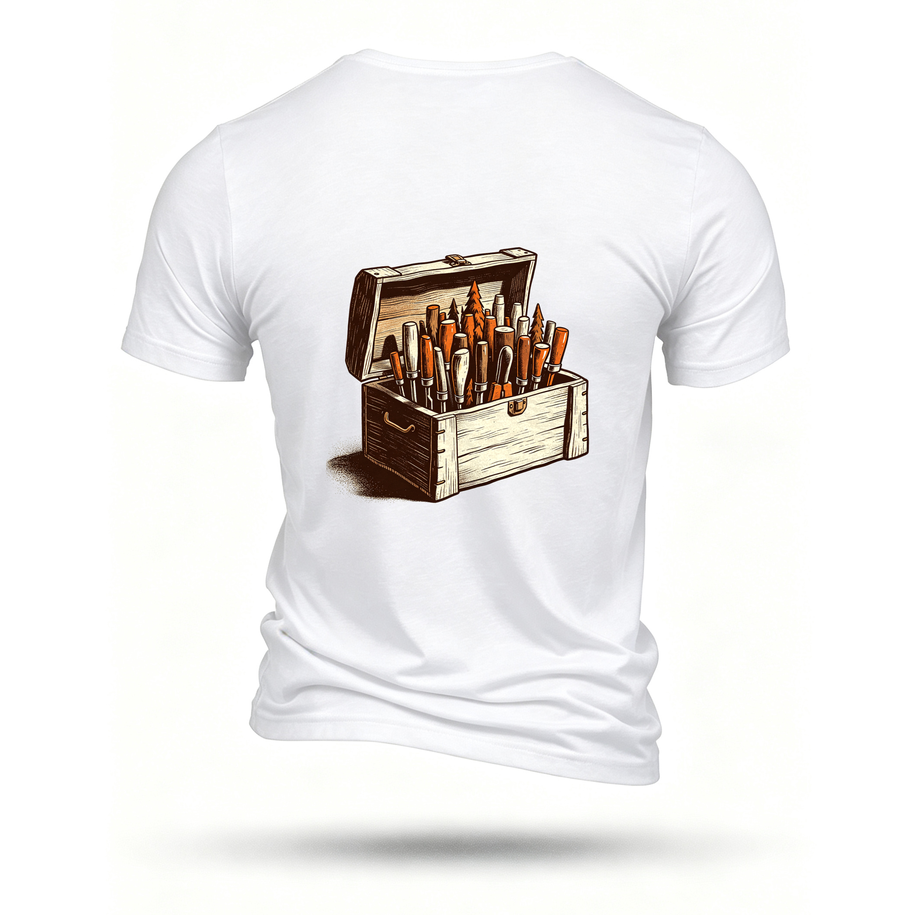 White T-shirt, back print