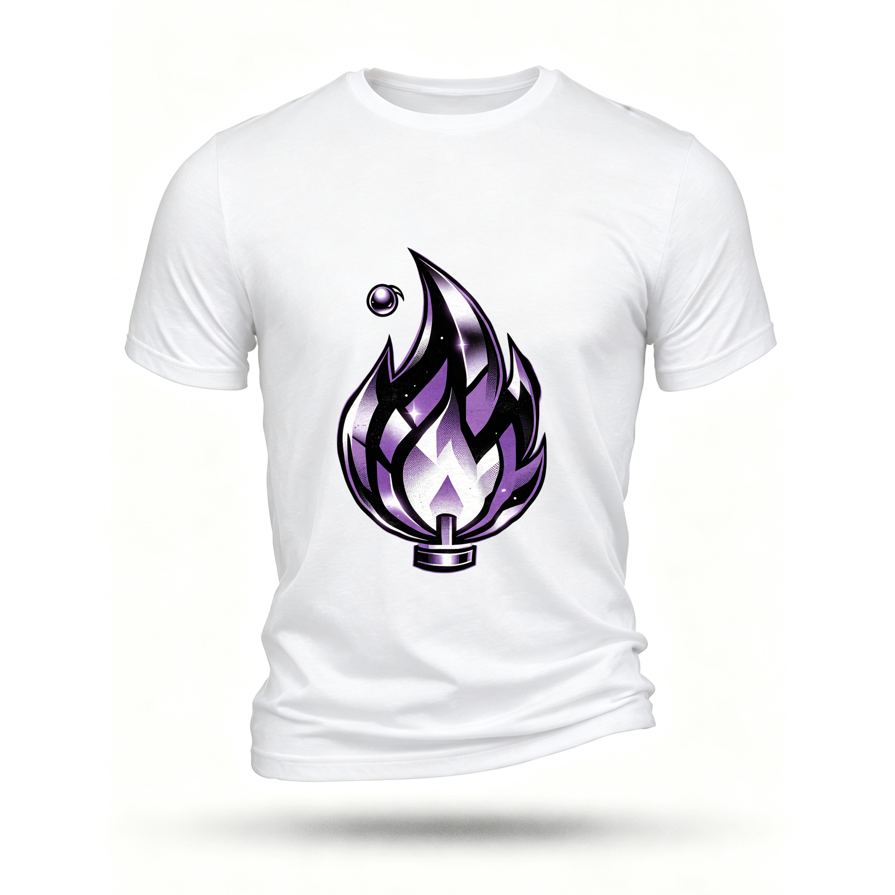 White T-shirt, front print
