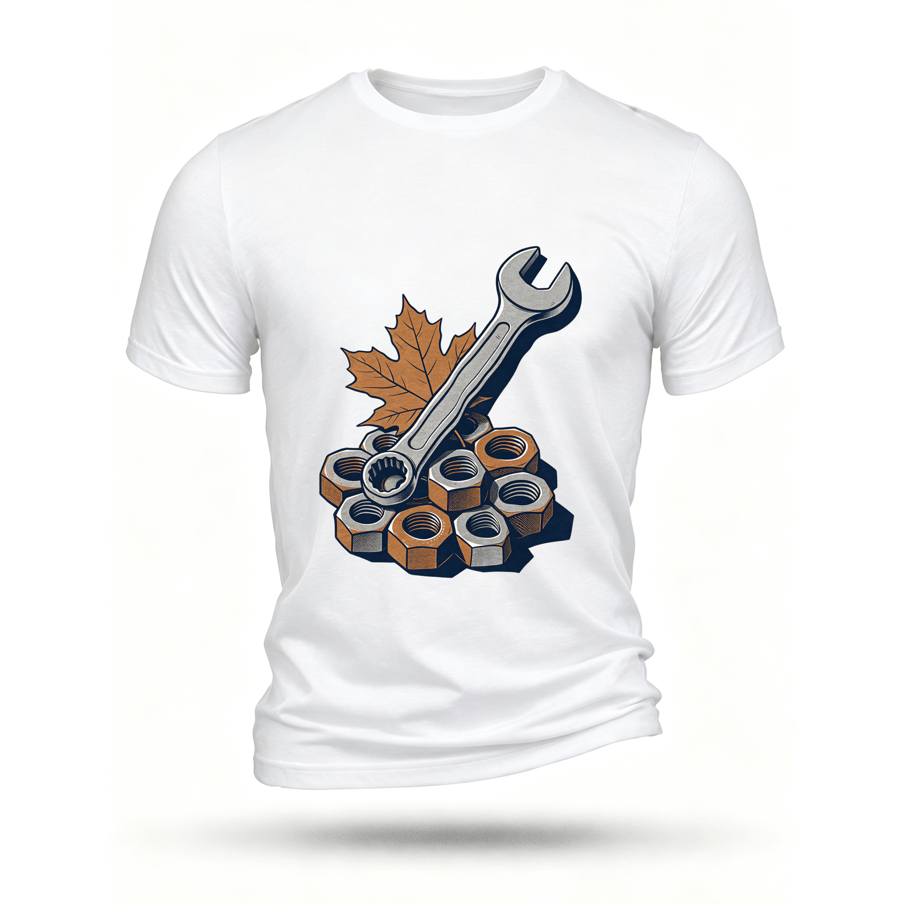 White T-shirt, front print